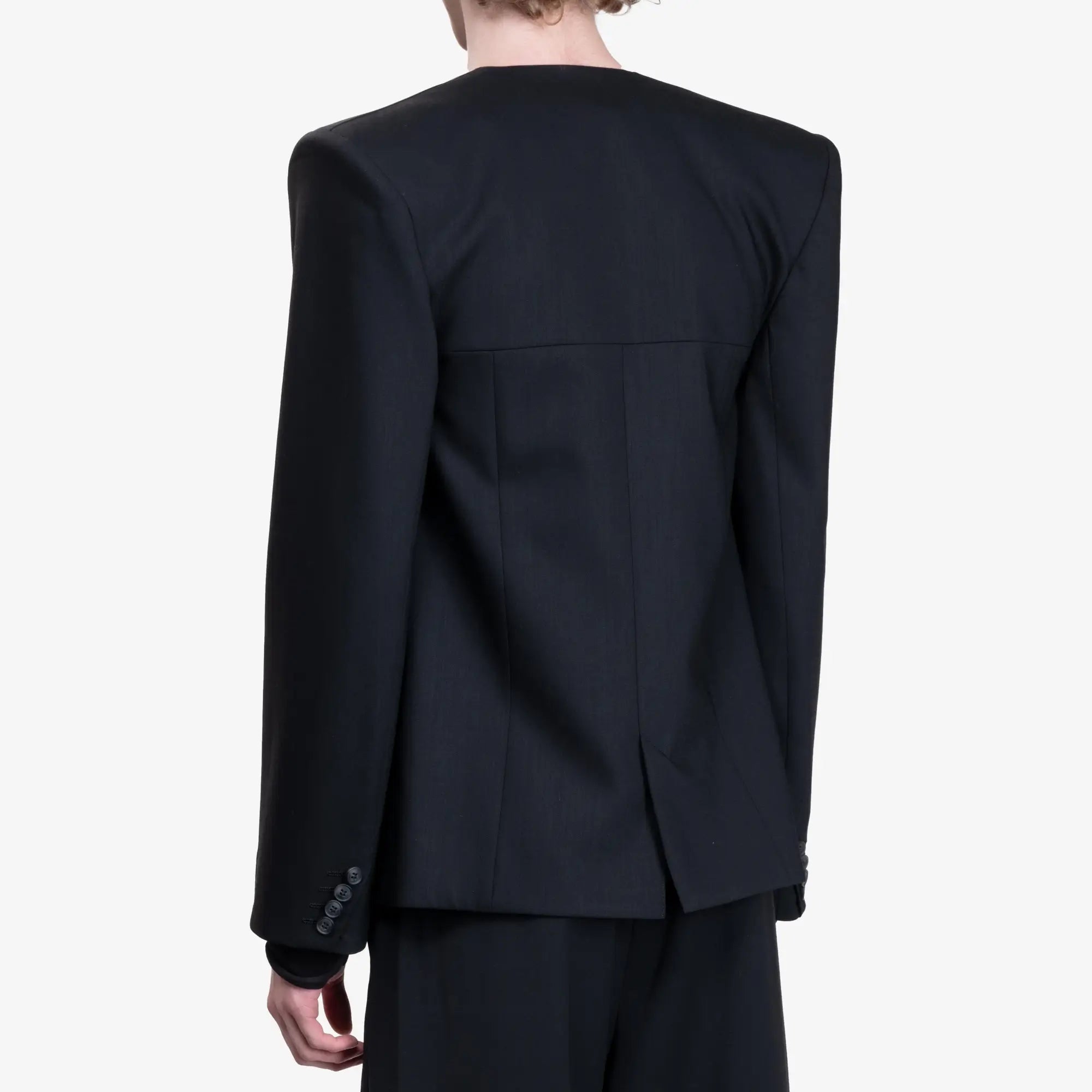 Entire Studios Unisex Oblong Tailored Jacket Black - 9