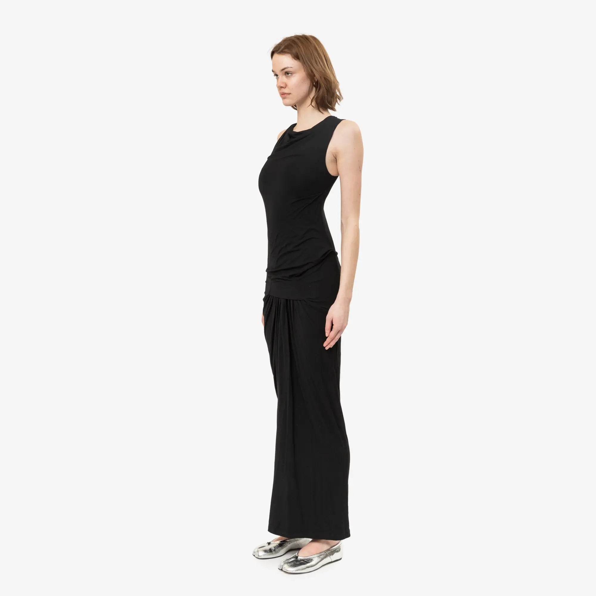 Entire Studios Womens Drape Dress Black - 3