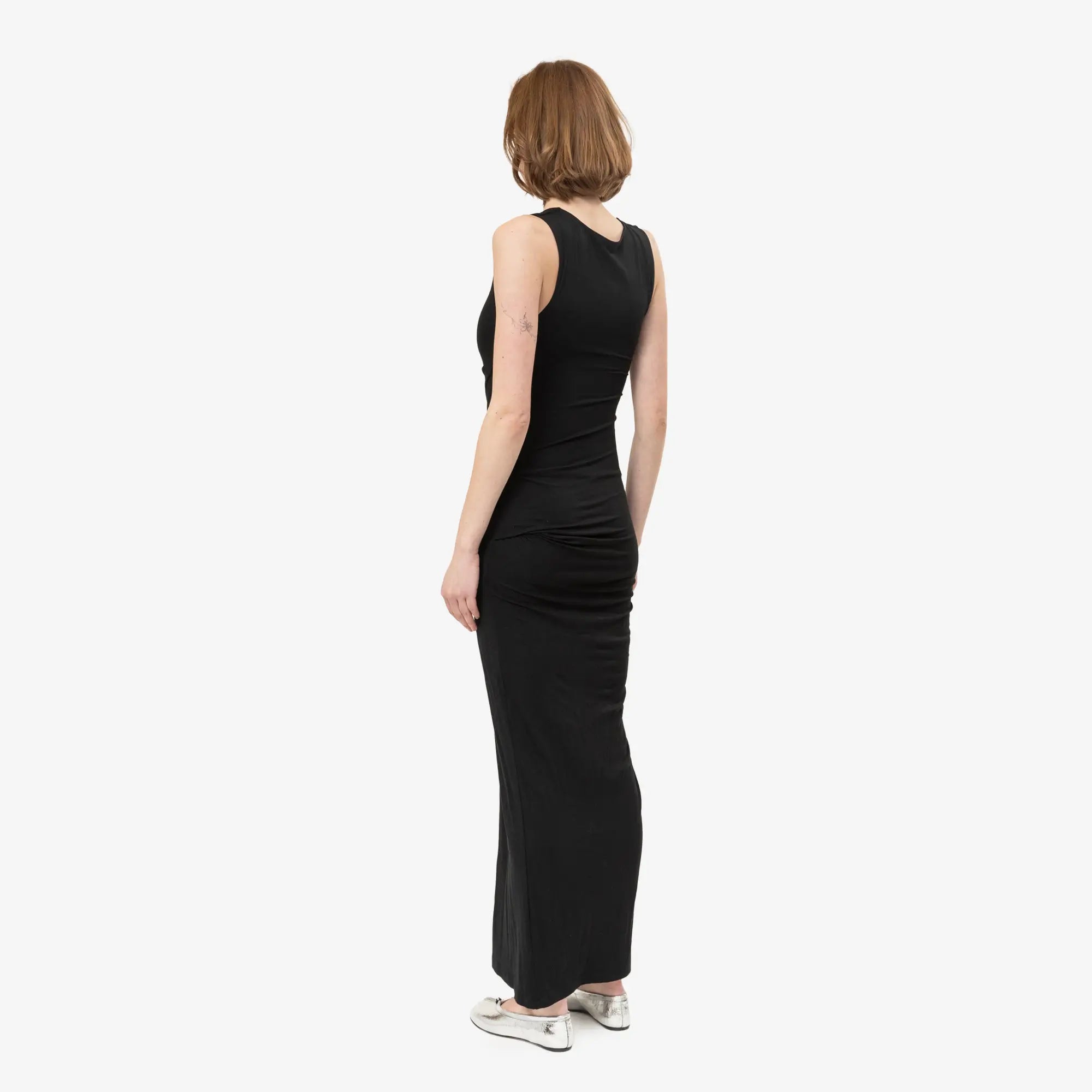 Entire Studios Womens Drape Dress Black - 4