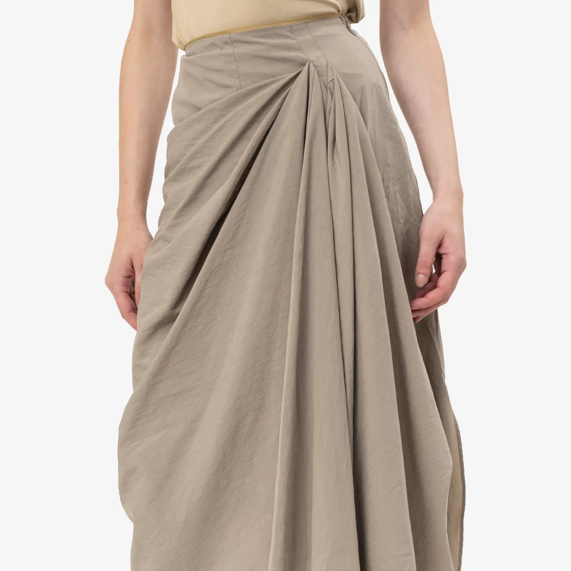 Entire Studios Womens Fleur Skirt 2 Taupe - 5