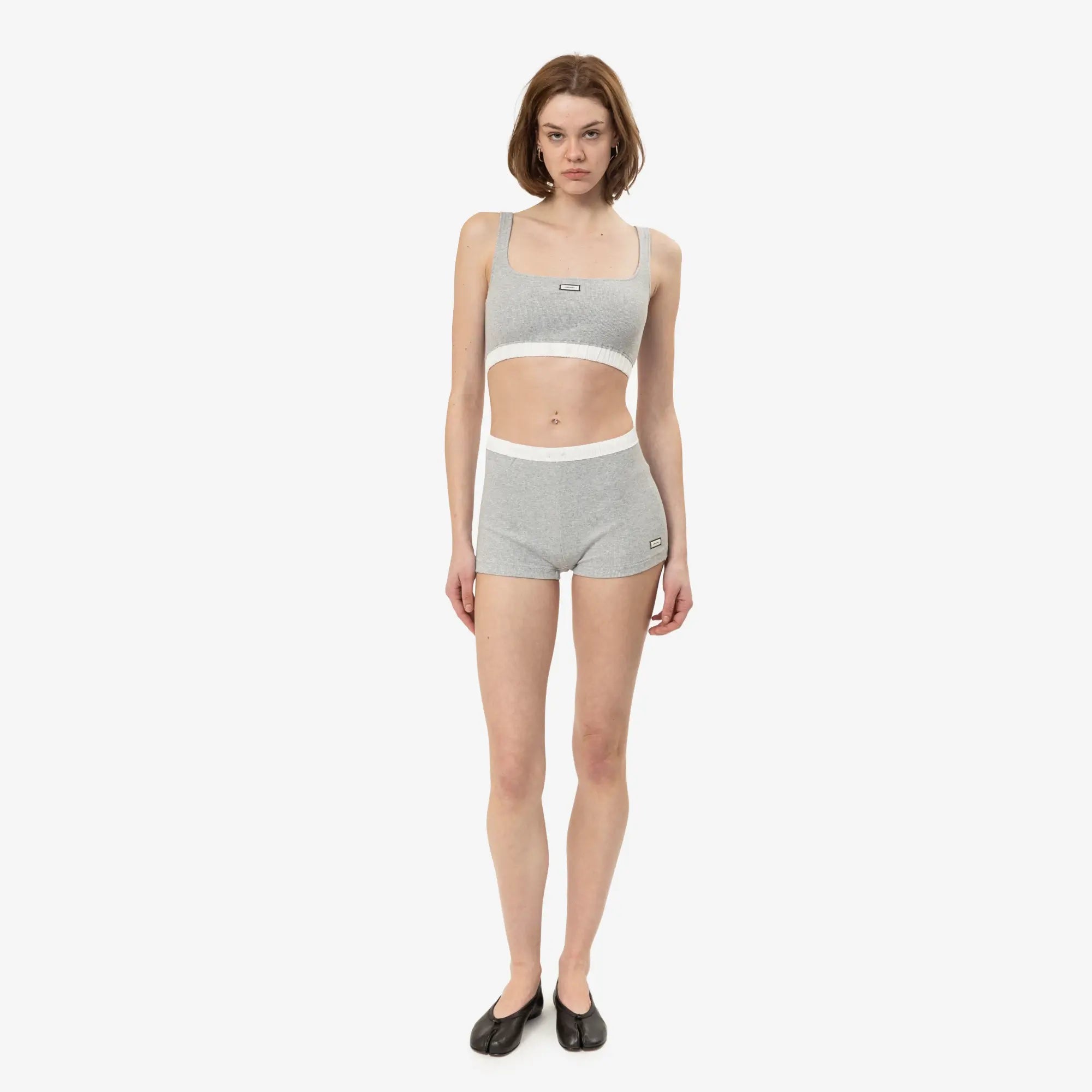 Entire Studios Womens Lounge Shorts Pebble - 2
