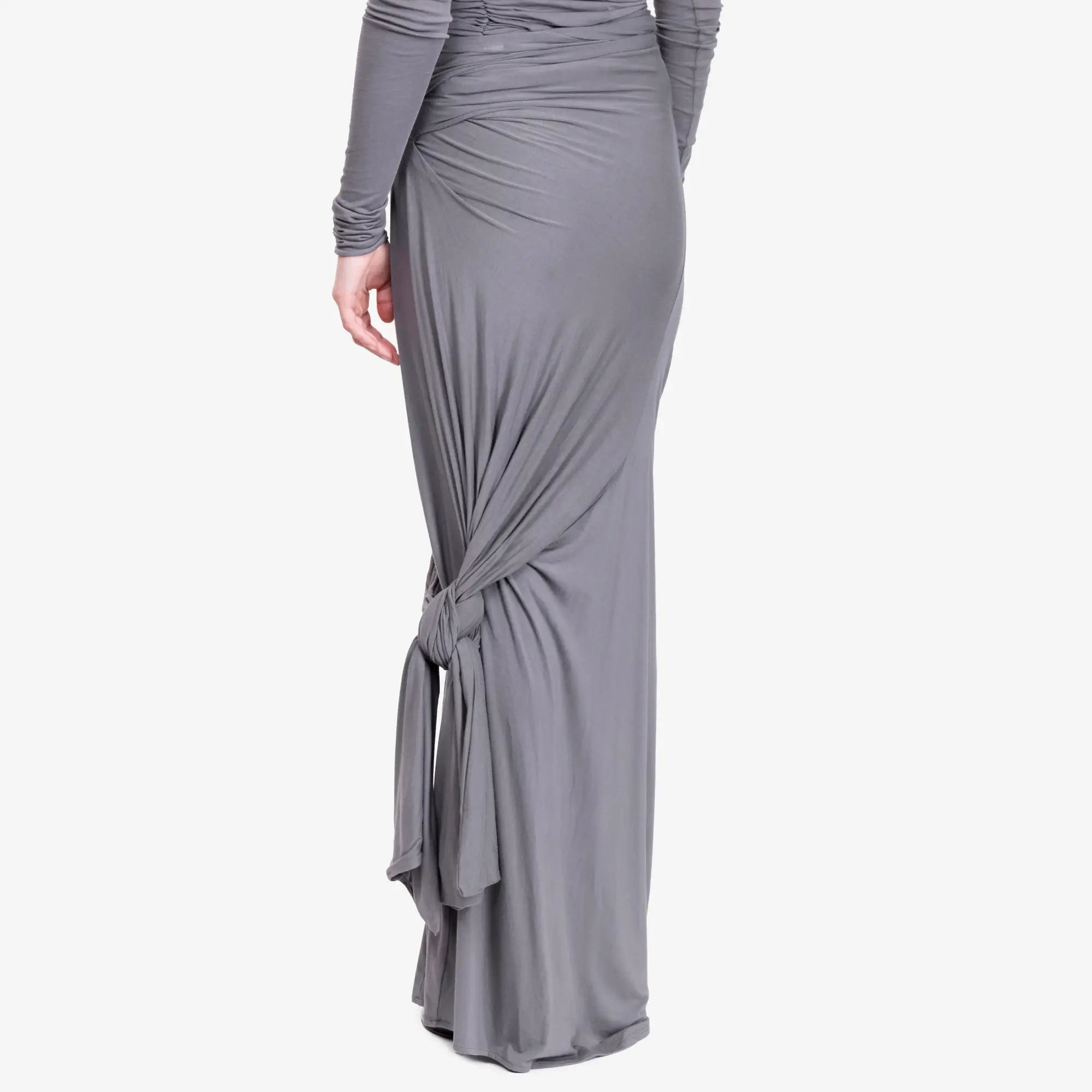 Entire Studios Womens Lumiere Scarf Skirt Deep Grey - 4