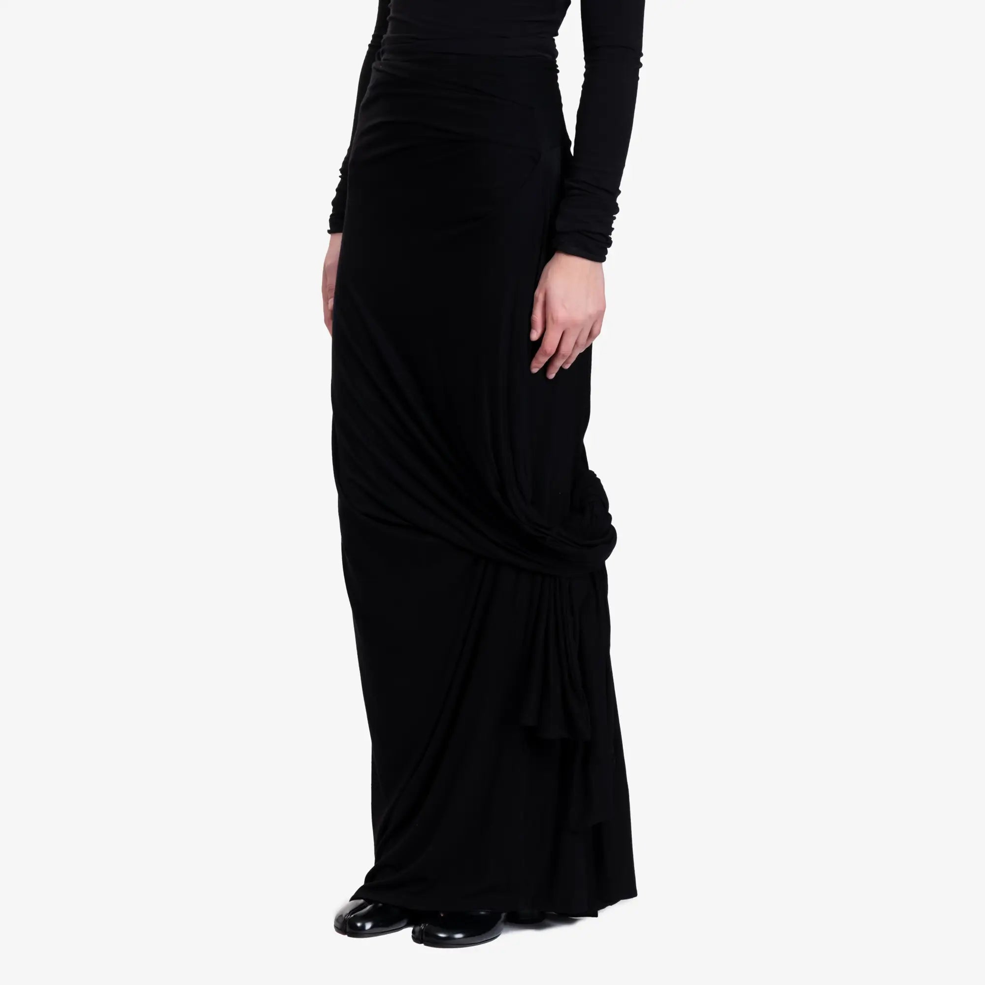 Entire Studios Womens Lumiere Scarf Skirt Soot - 3