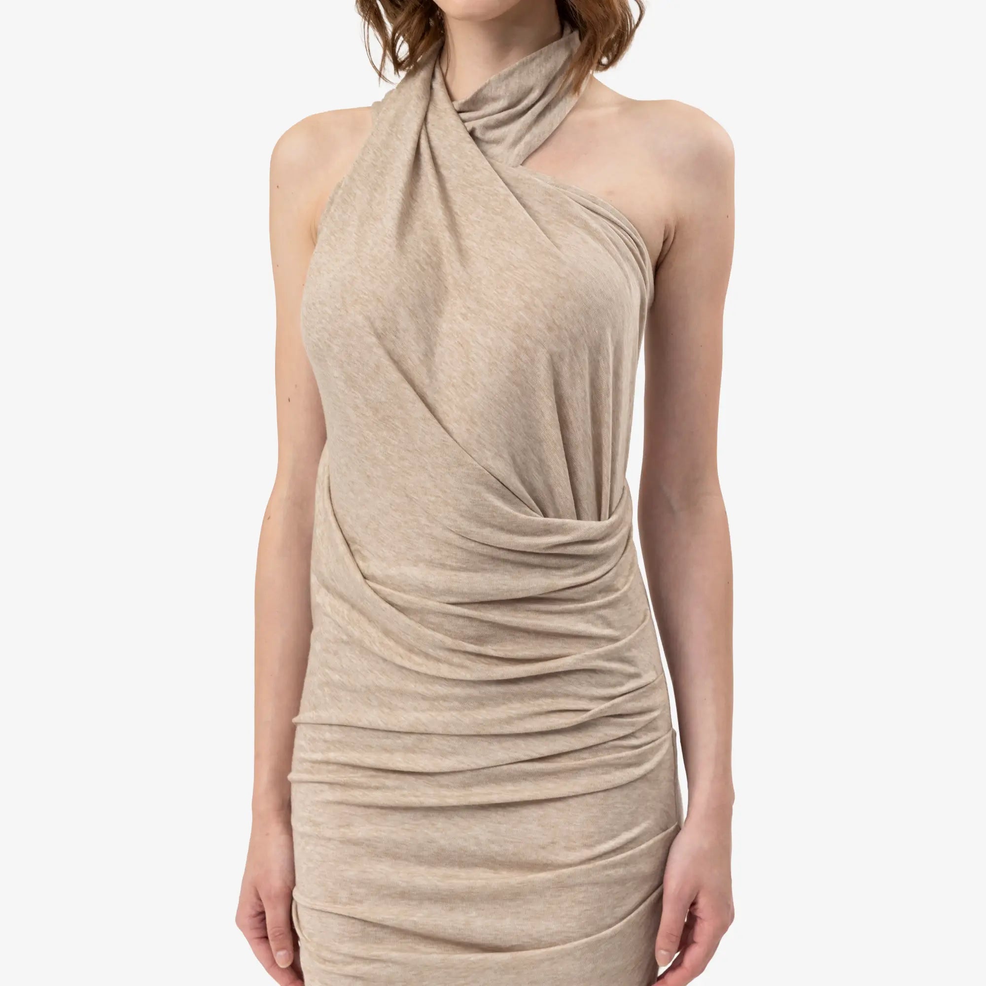 Entire Studios Womens Sleeveless Dalters Dress Fawn - 5