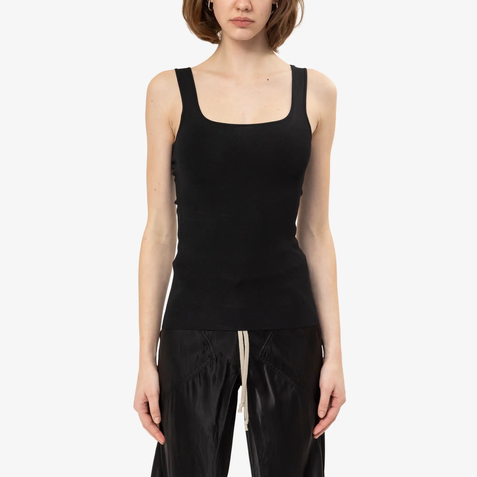 Entire Studios Womens Squared Neck Blouse Black - 6