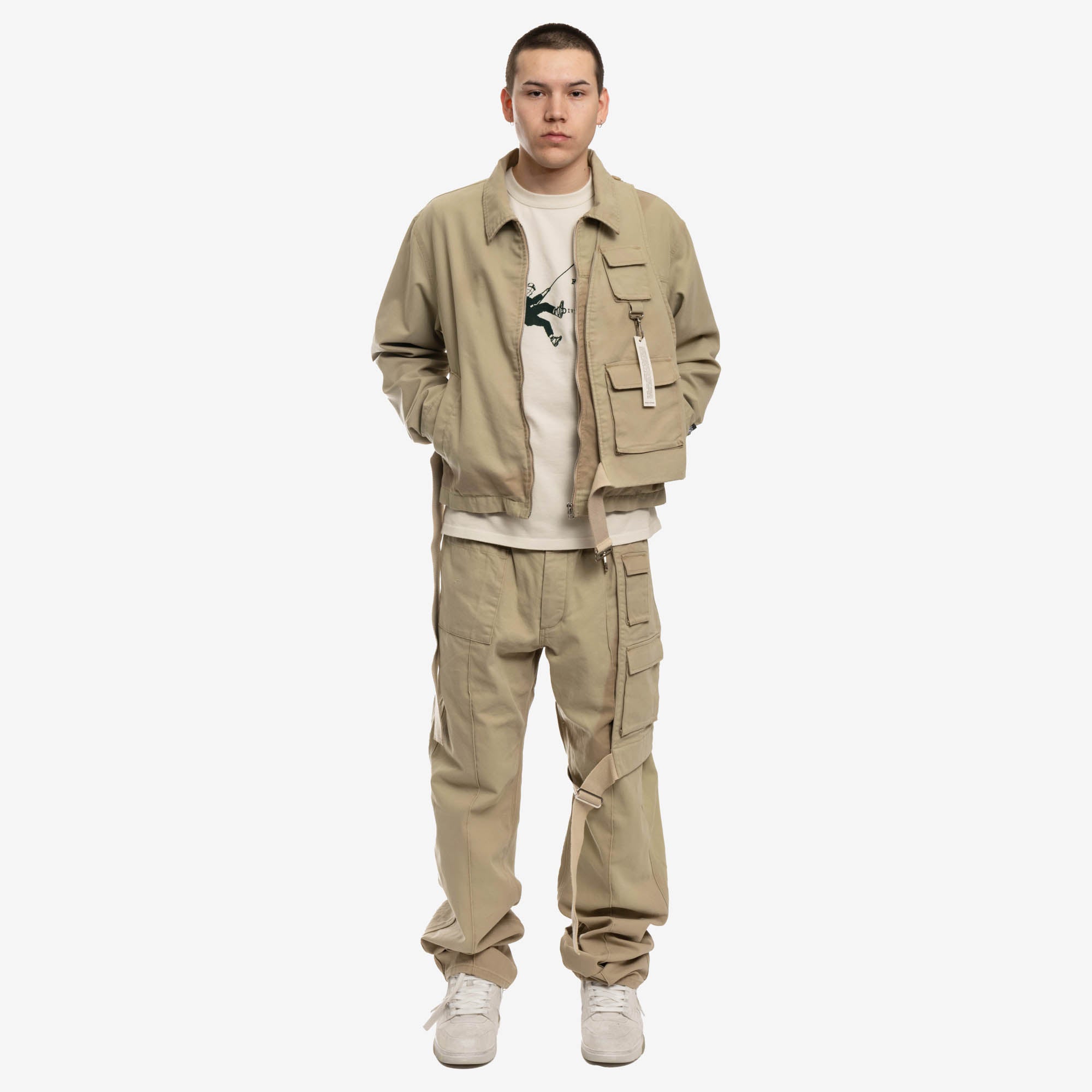 Reese Cooper Sunfaded Work Jacket Khaki - 2