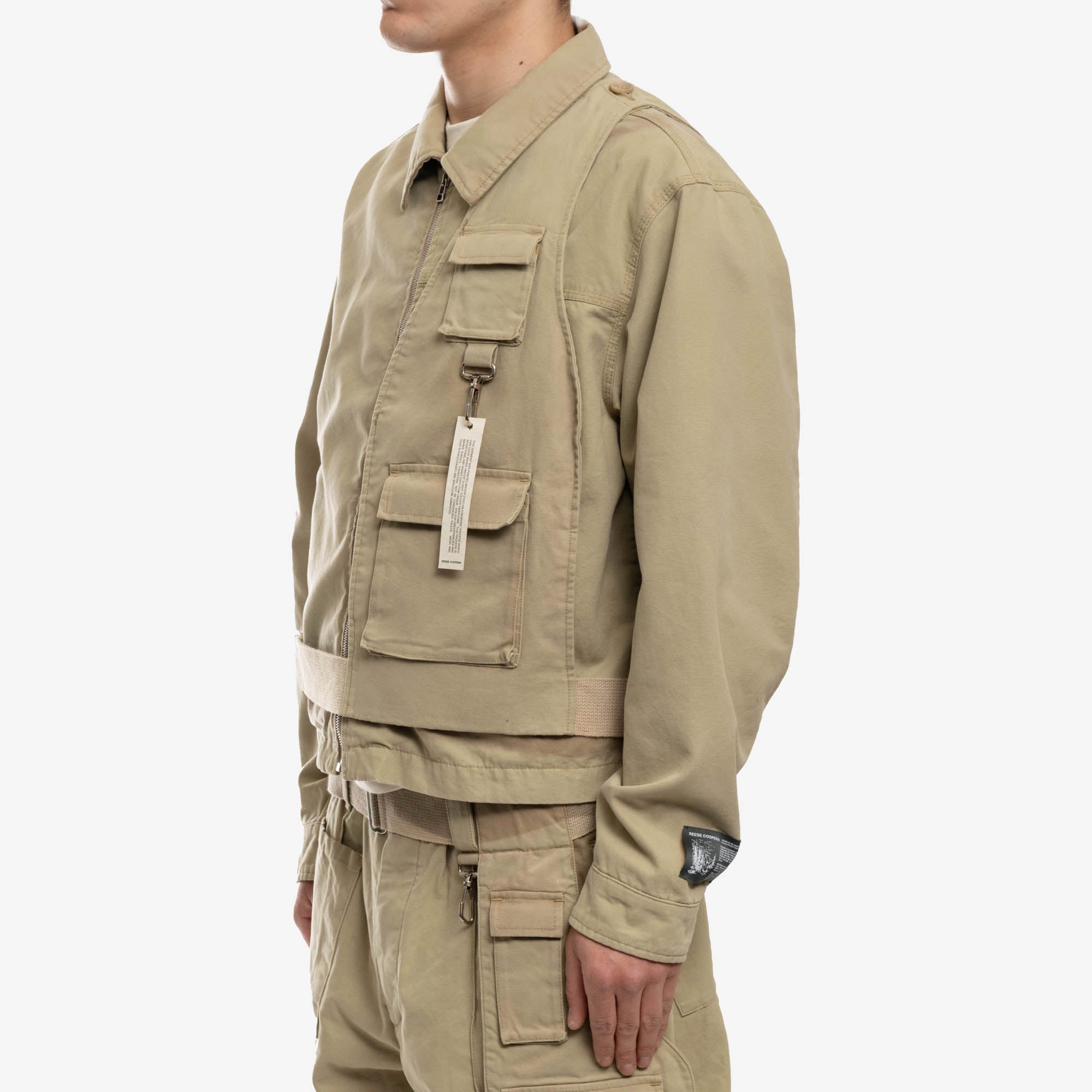 Reese Cooper Sunfaded Work Jacket Khaki - 3