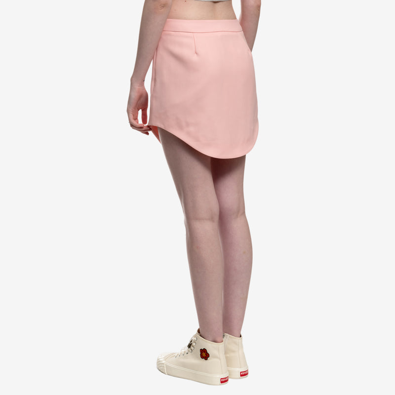 Wool Gaberdine Mini Skirt