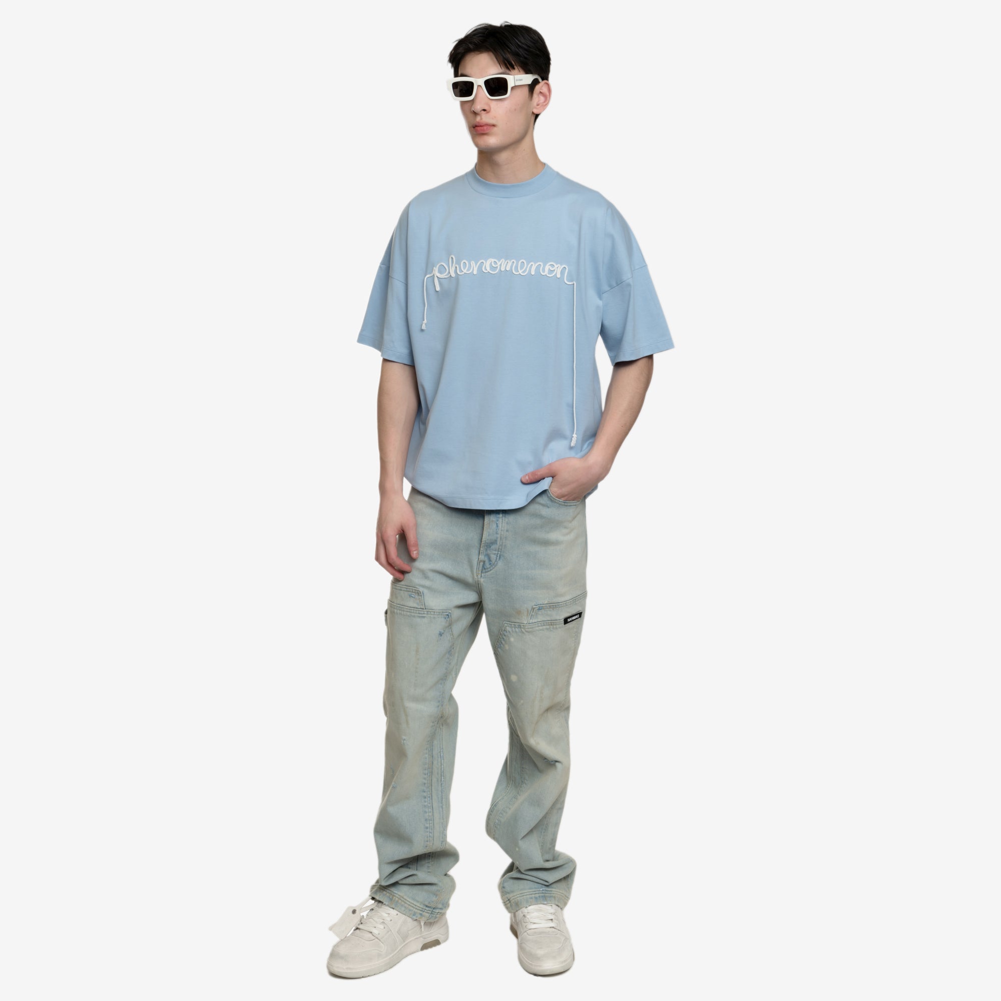 Phenomenon Big - O Handwritten Tee Blue - 2