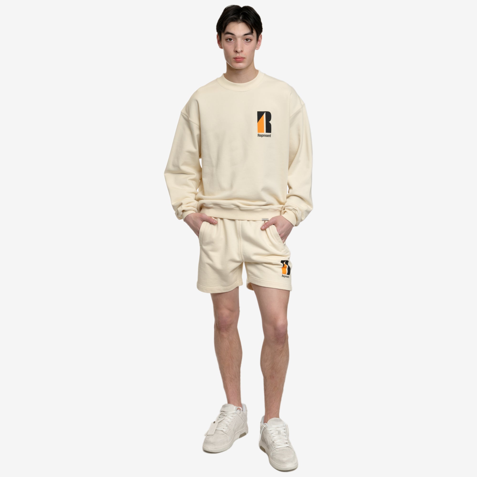 Represent Decade of Speed Sweatshirt Cream - 2