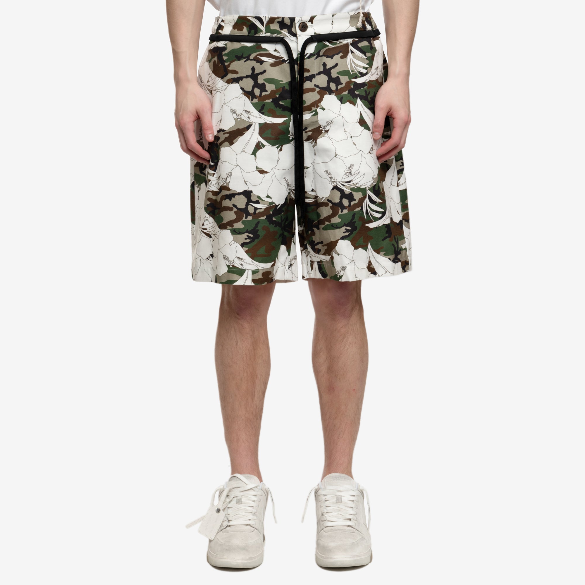 Phenomenon Flower Camo Shorts Khaki - 1