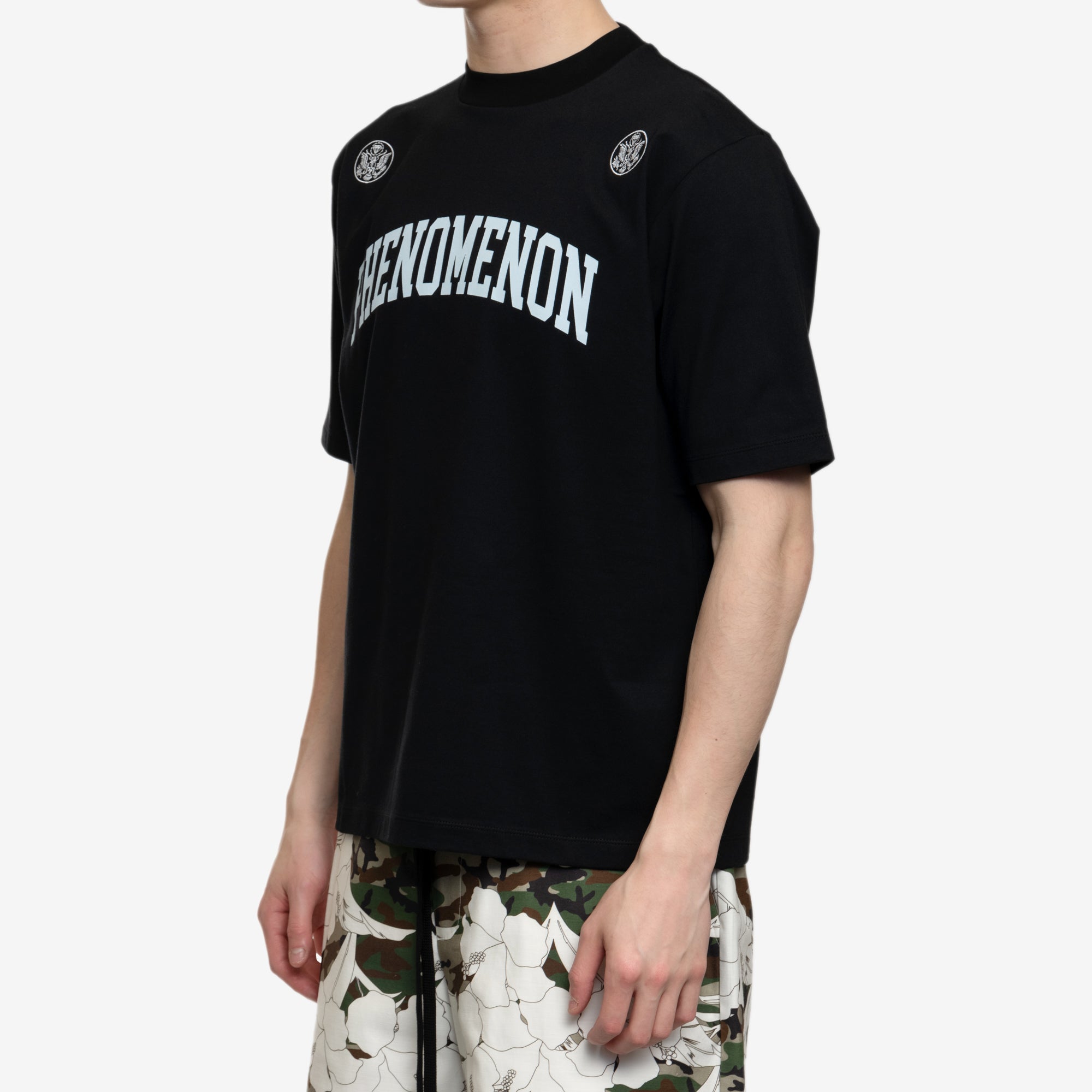 Phenomenon College Logo Mock Neck Tee Black - 3