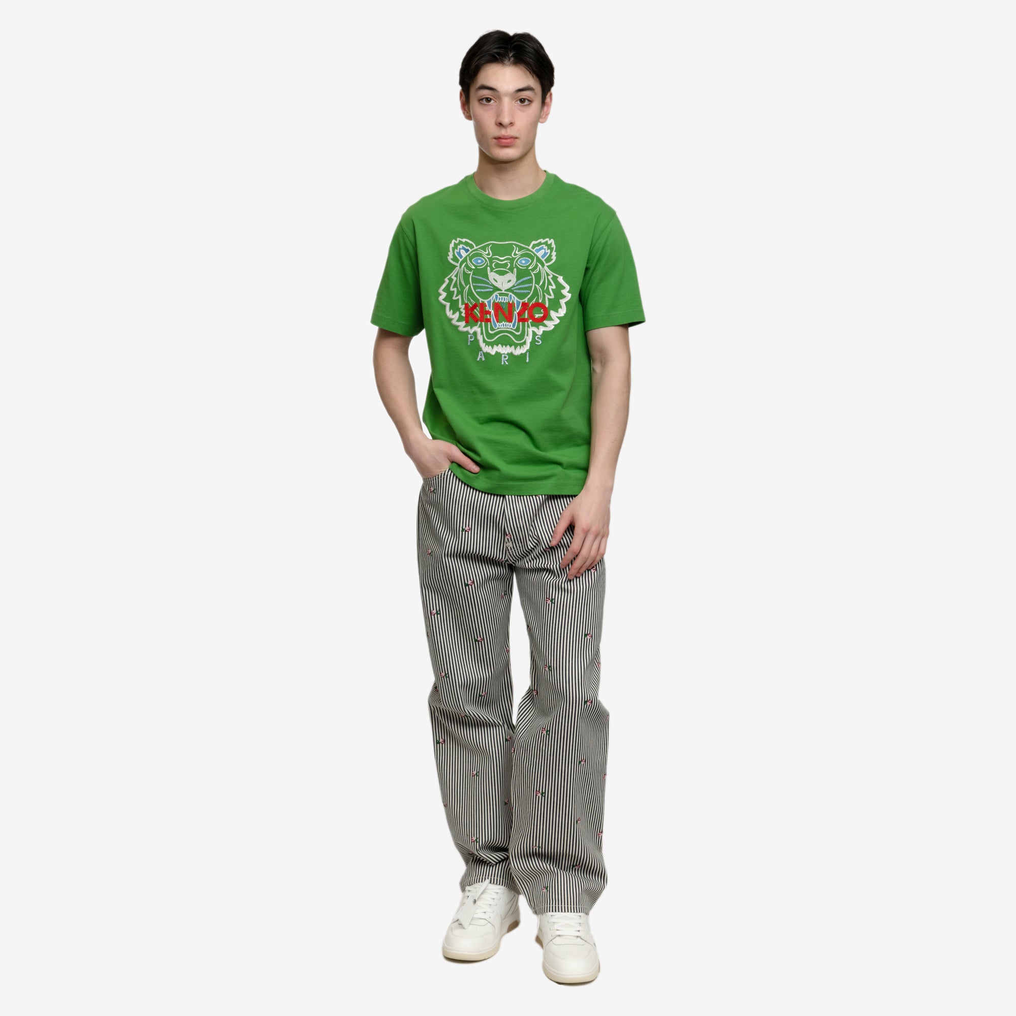 Kenzo Classic Green Tiger T-Shirt Grass Green - 2