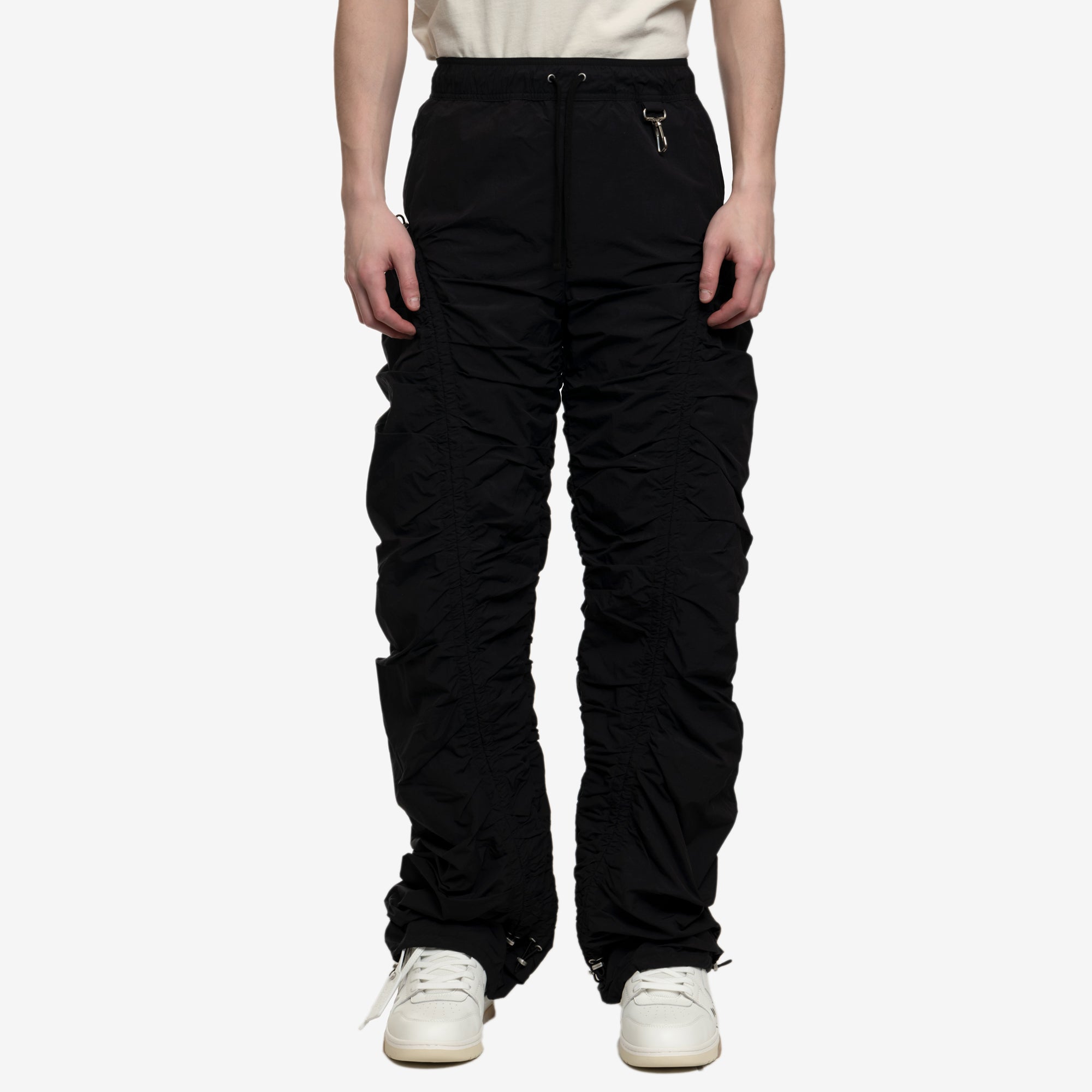 Reese Cooper Cinched Nylon Pants Black - 1