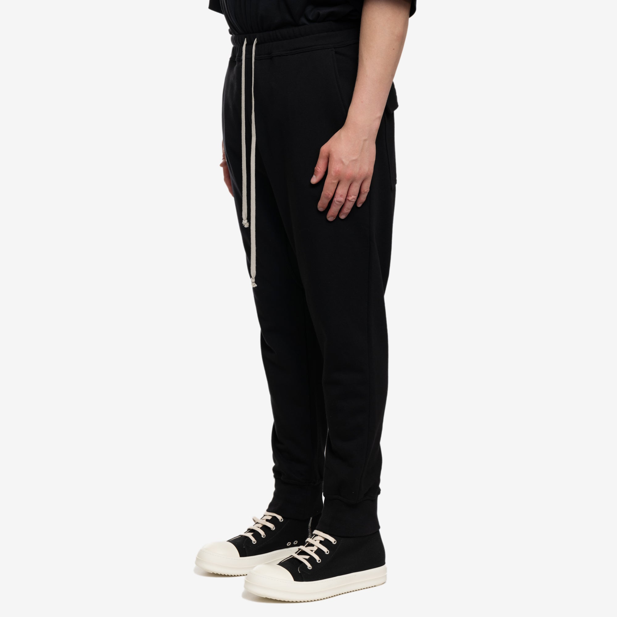 Rick Owens Champion Prisoner Drawstring Pants Black - 3