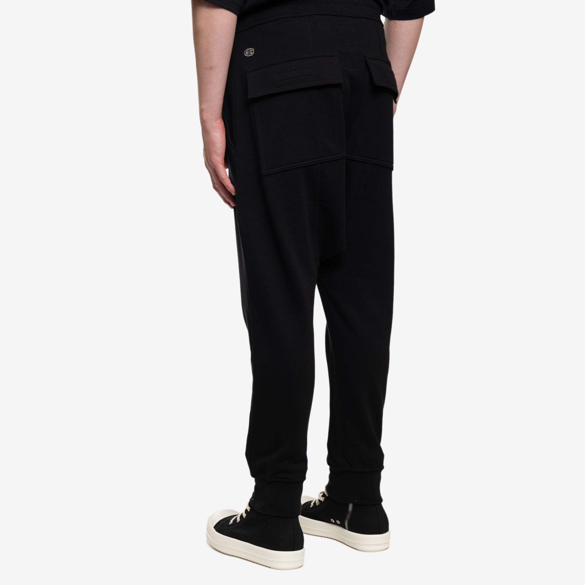 Rick Owens Champion Prisoner Drawstring Pants Black - 4