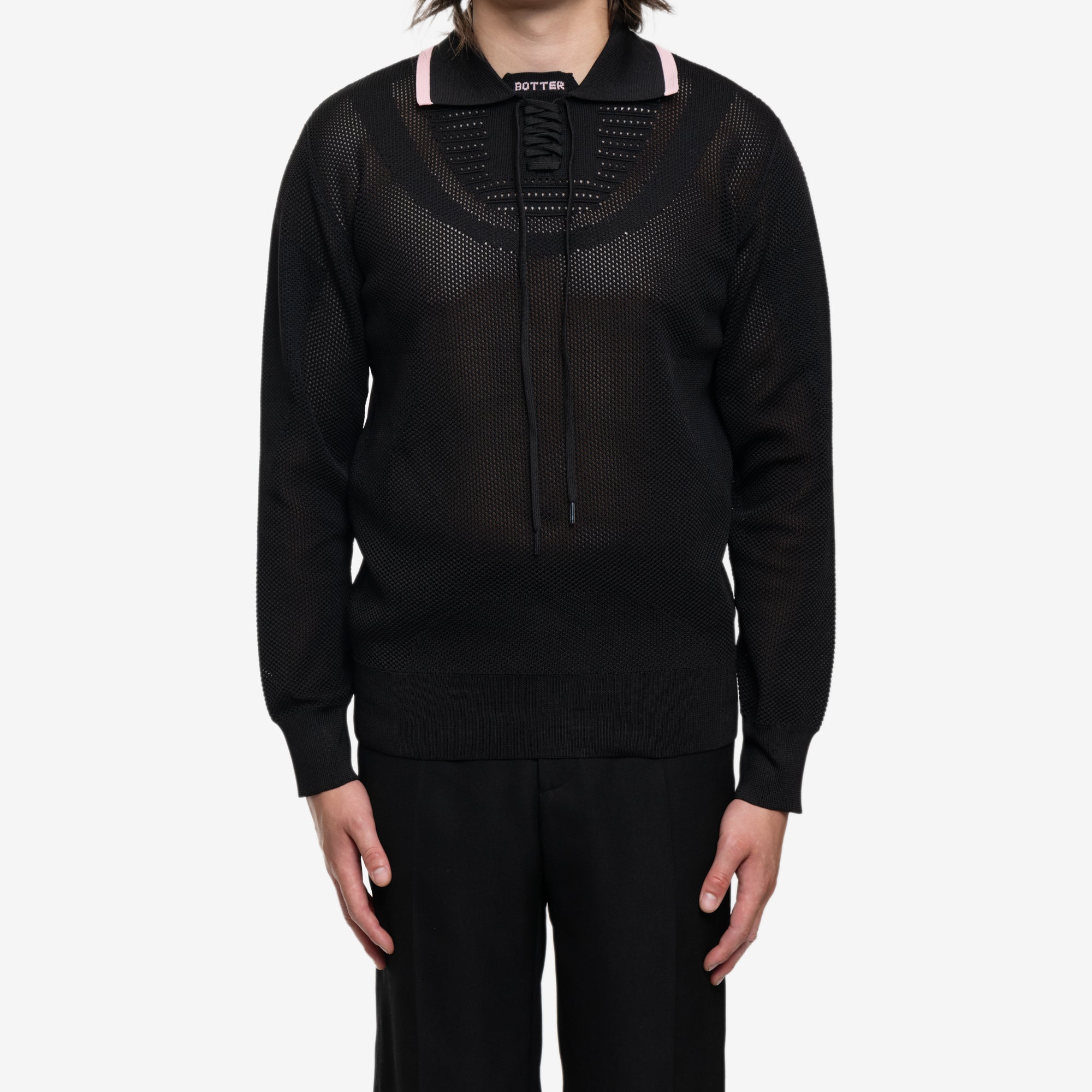 BOTTER Knitted Sneaker Upper Polo Black - 1