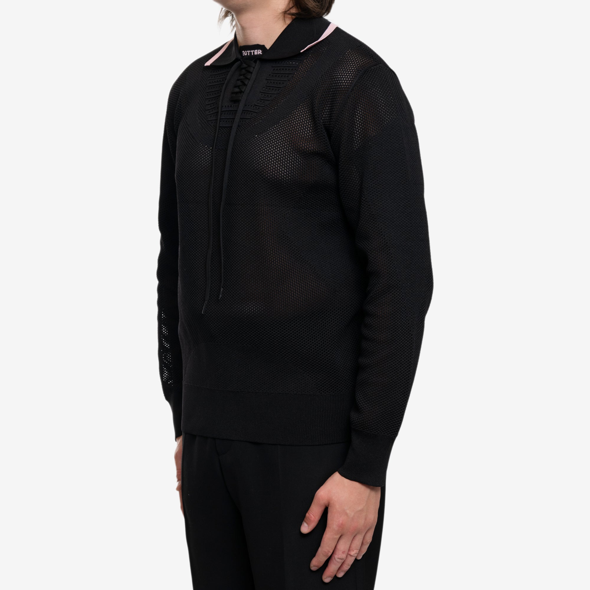 BOTTER Knitted Sneaker Upper Polo Black - 3