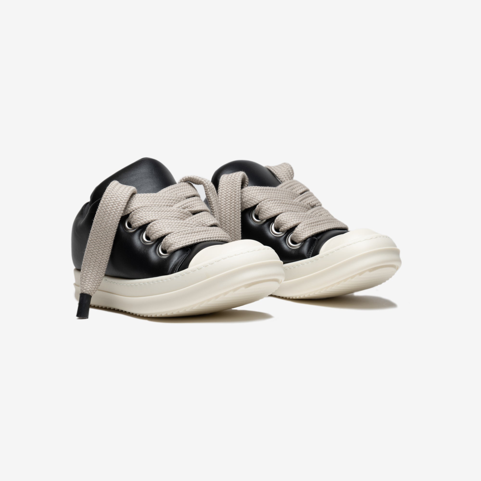 Rick Owens - Luxor Jumbo Laces Padded Low Sneakers in Black