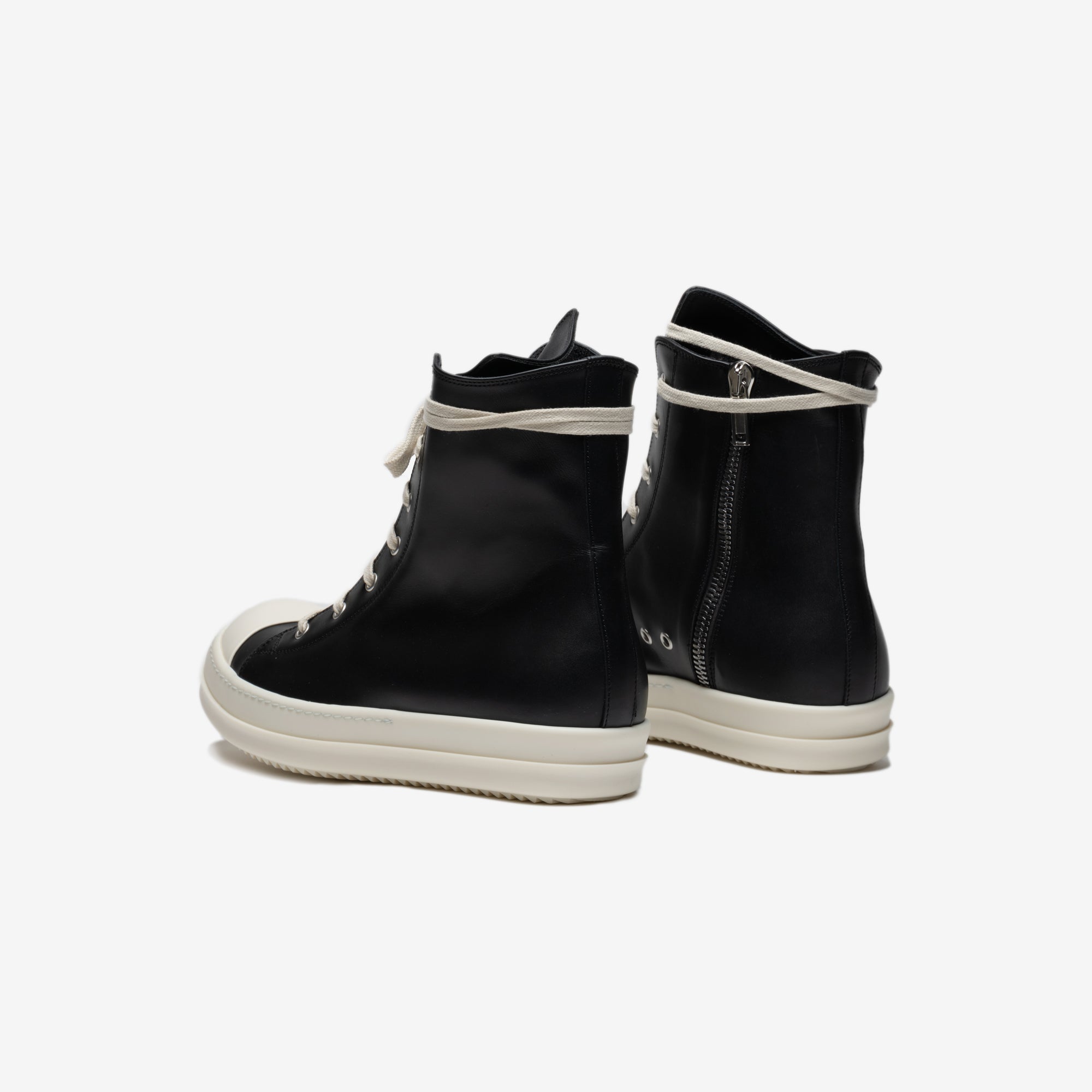 Rick Owens Womens Luxor High - Top Sneakers Black - 2