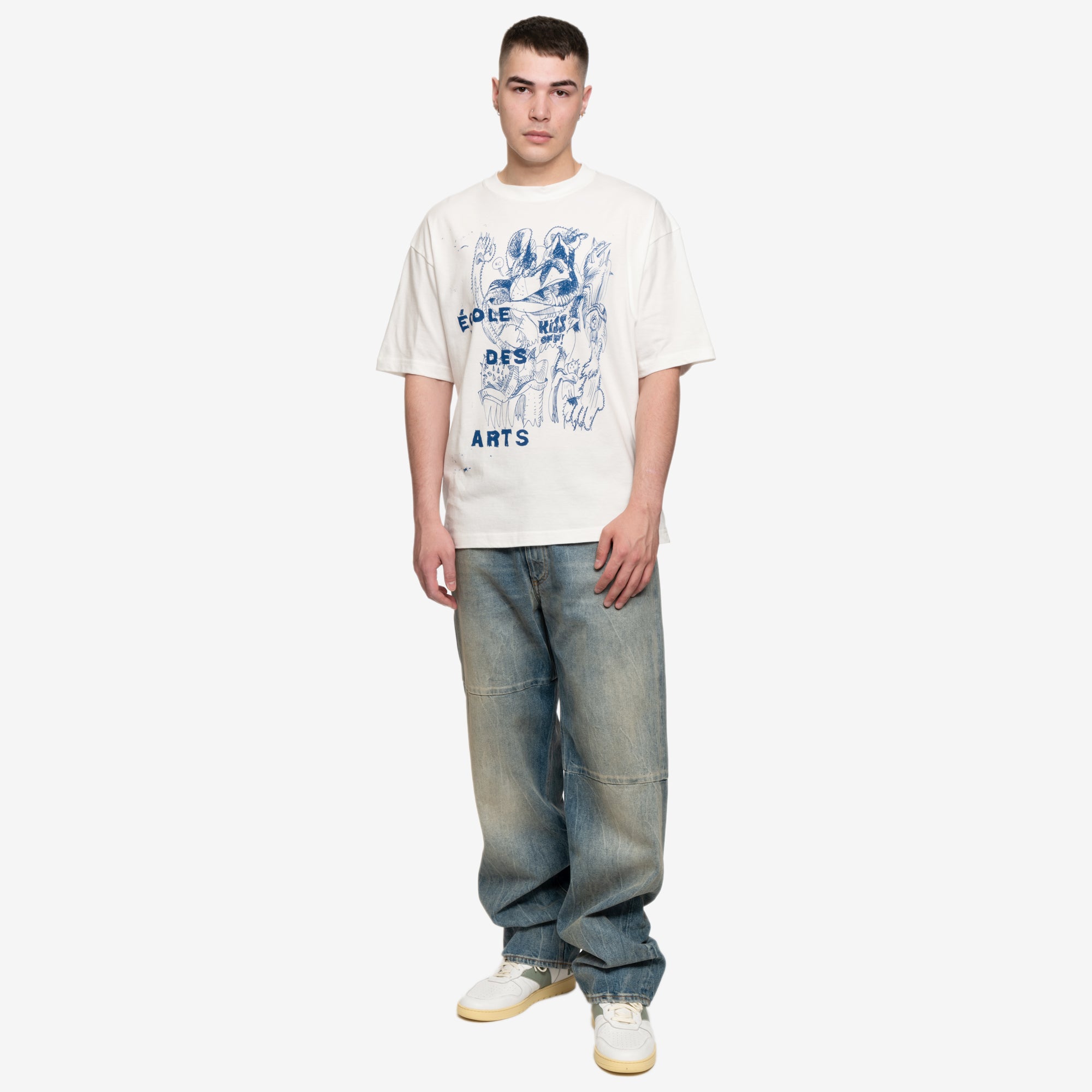 Dom Rebel Grimey T-Shirt Ivory - 2