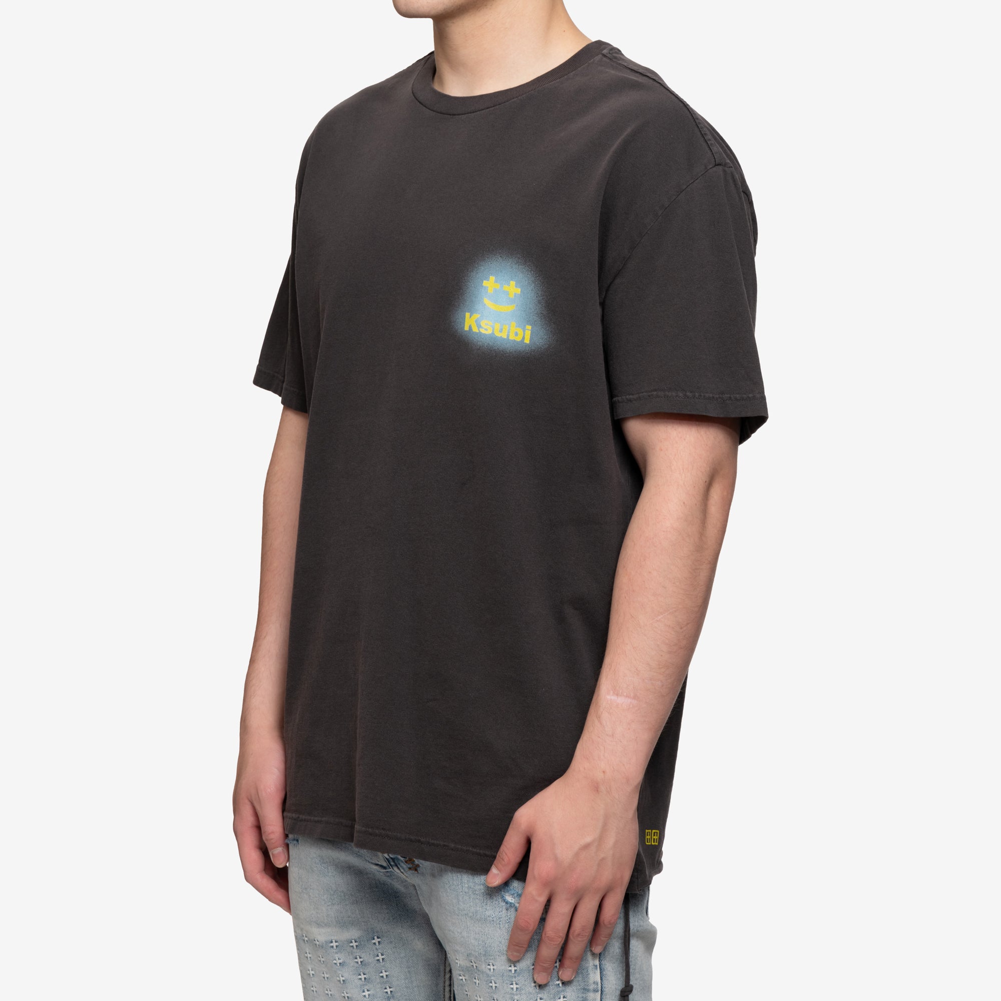 Ksubi Happy Glow Biggie Tee Faded Black - 3