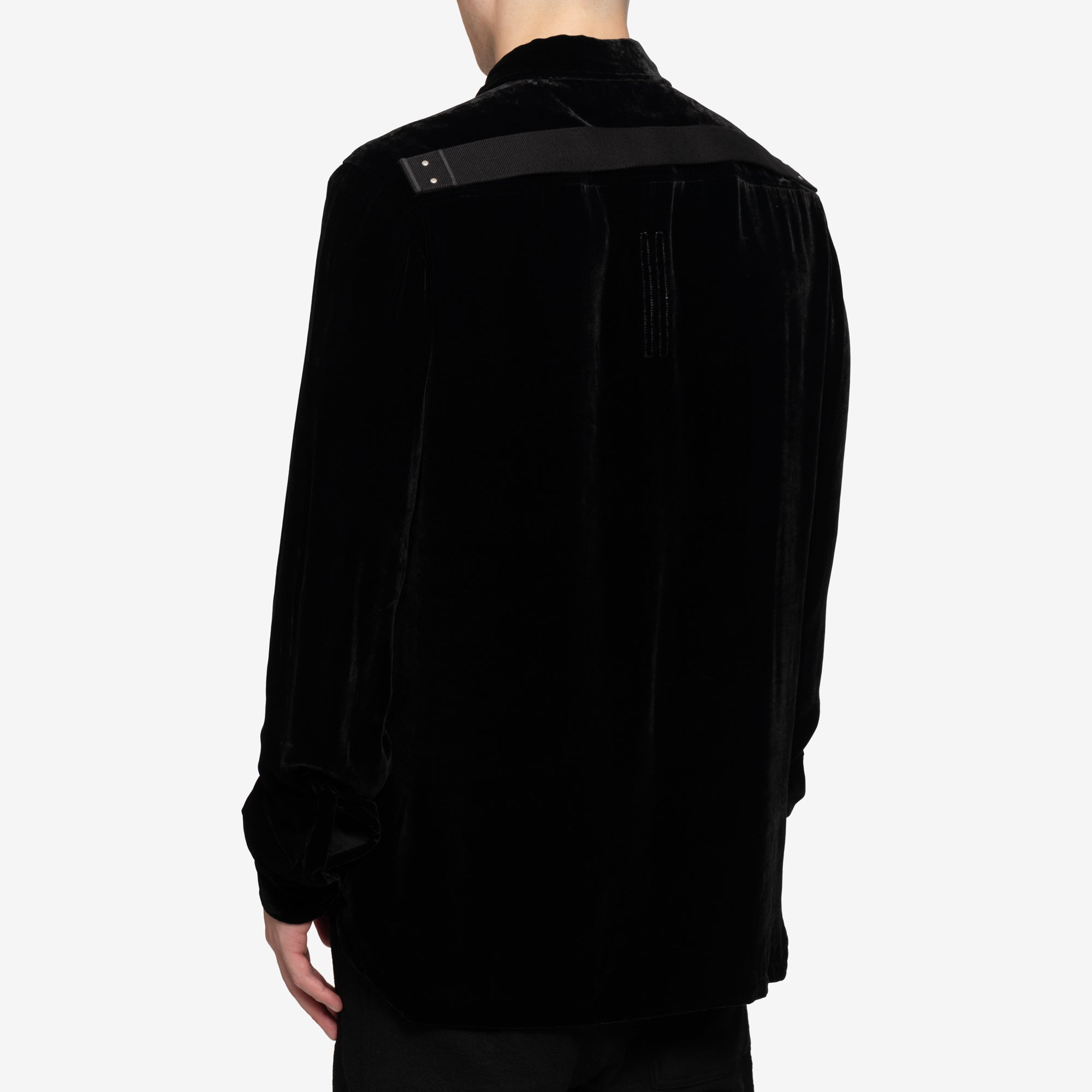 Rick Owens Fog Pocket Outershirt Black - 4