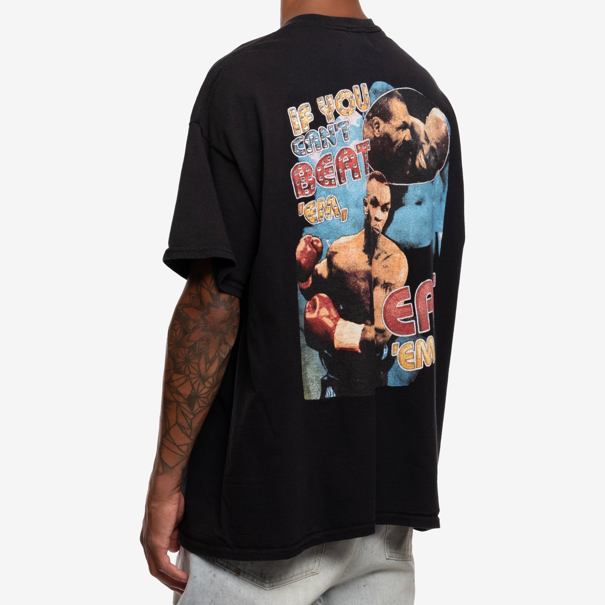 Dom Rebel Mike Tyson Vintage Crystal T-Shirt Black - 4