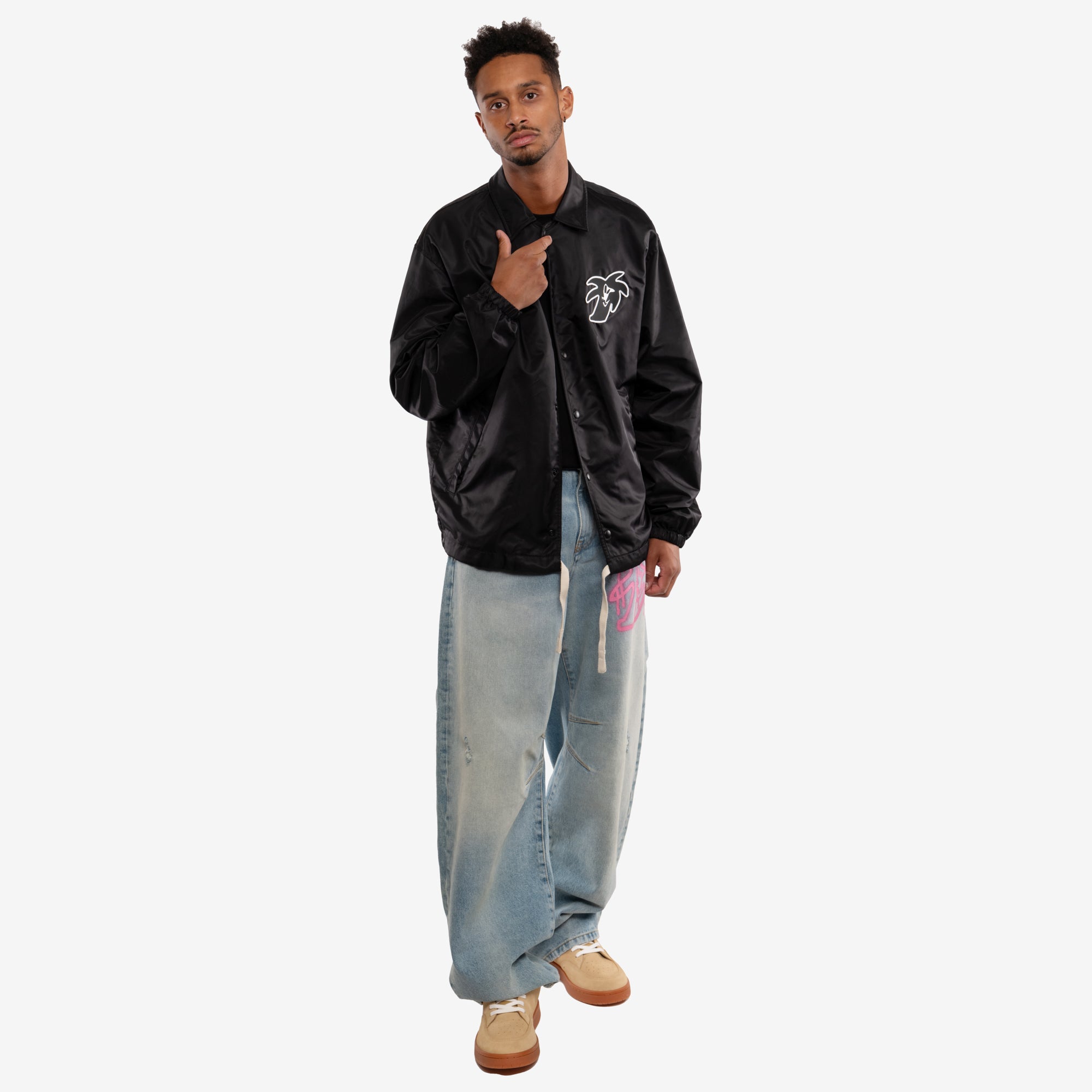 Palm Angels Hunter Coach Jacket Black - 2