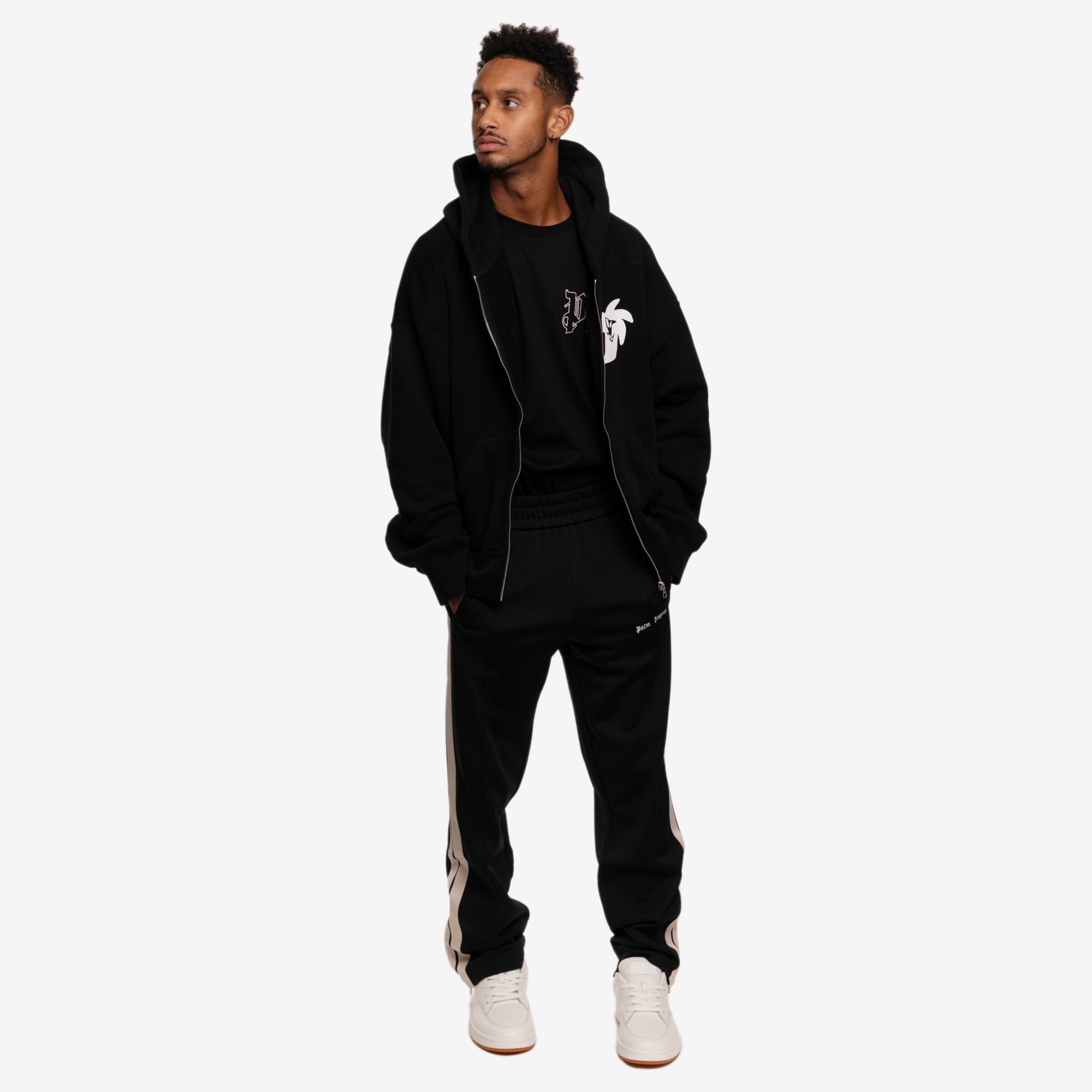 Palm Angels Hunter Zip Hoody Black - 2