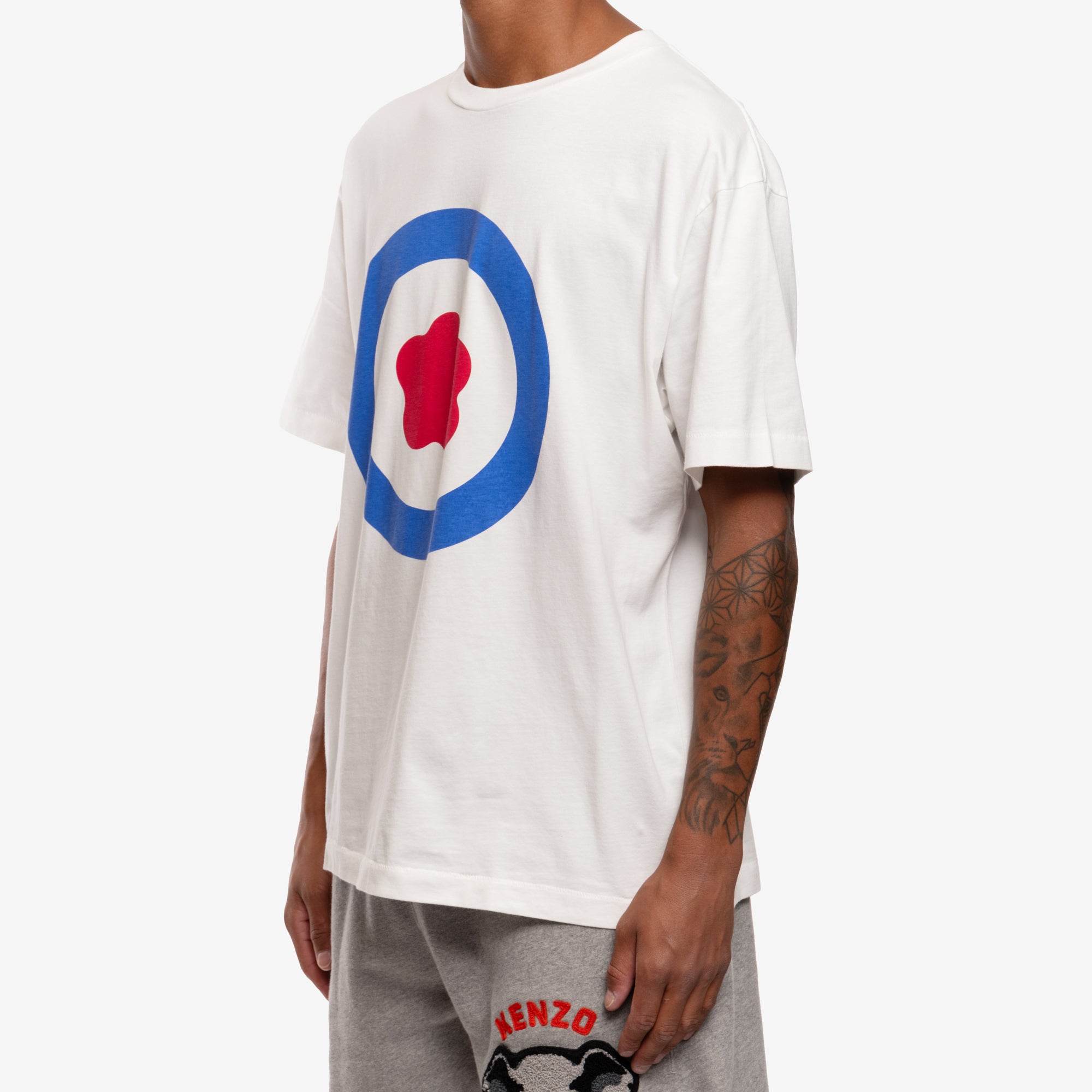 Kenzo Kenzo Target Oversize T-Shirt Off White - 3