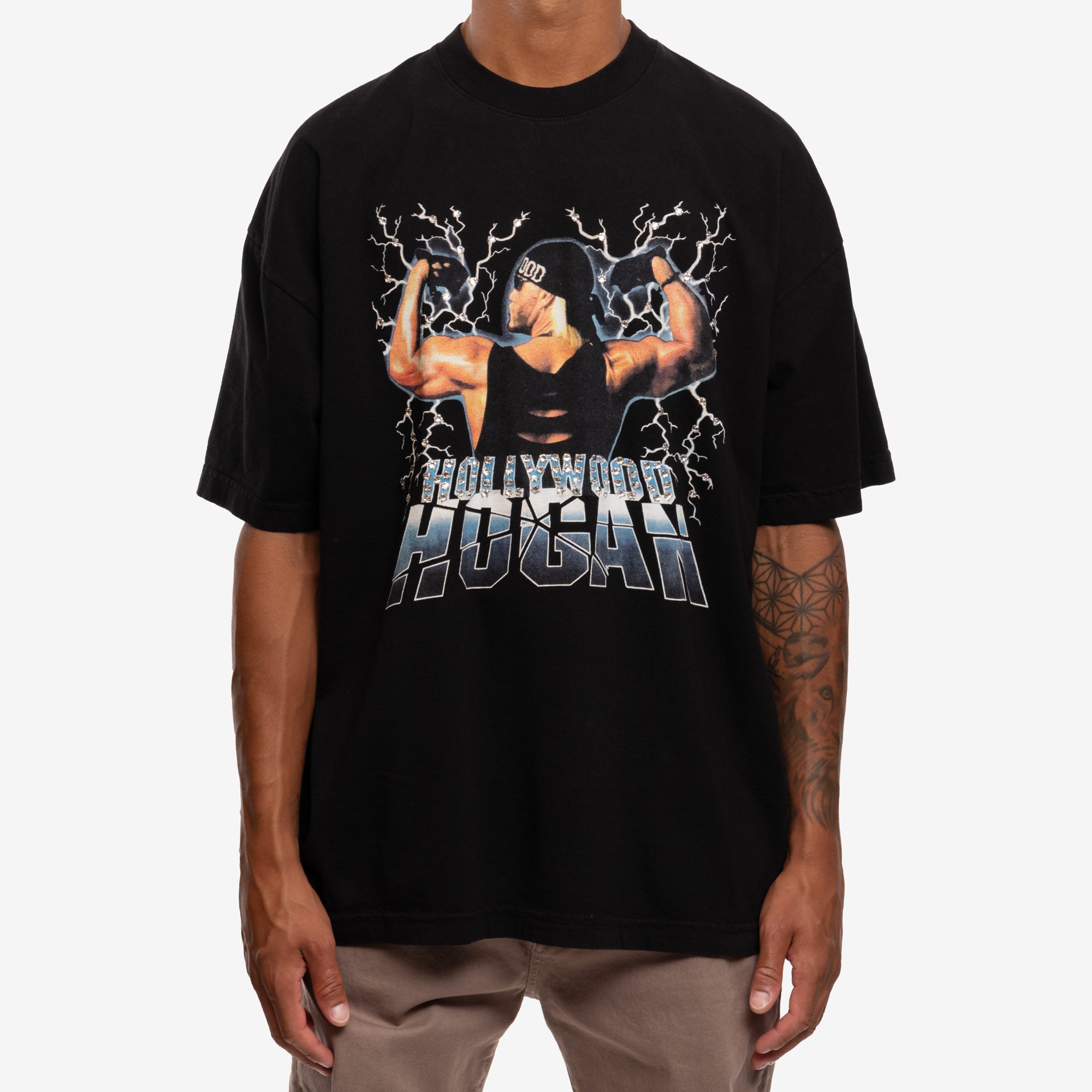 Dom Rebel Hulk Hogan Vintage Crystal T-Shirt Black - 1