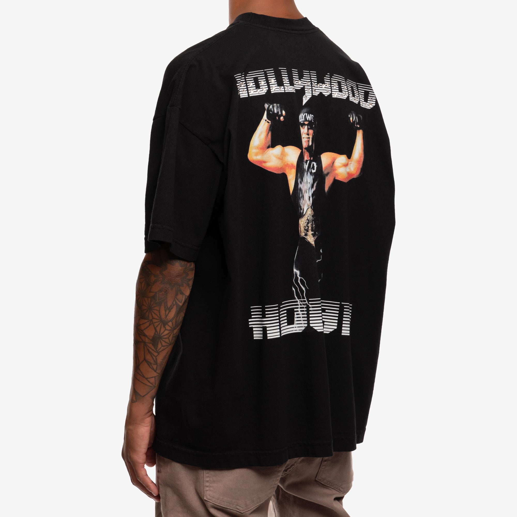 Dom Rebel Hulk Hogan Vintage Crystal T-Shirt Black - 4
