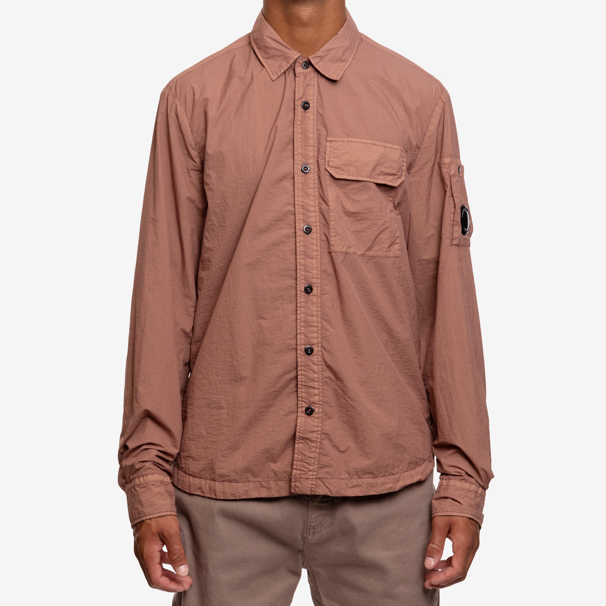 C.P. Company Taylon L Button Shirt Cedar Wood - 1