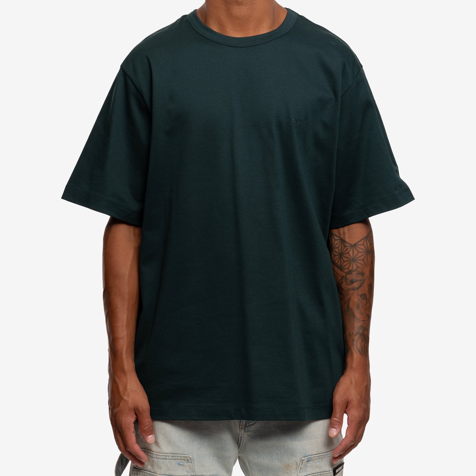 Juun.J Graphic T-Shirt Green - 1