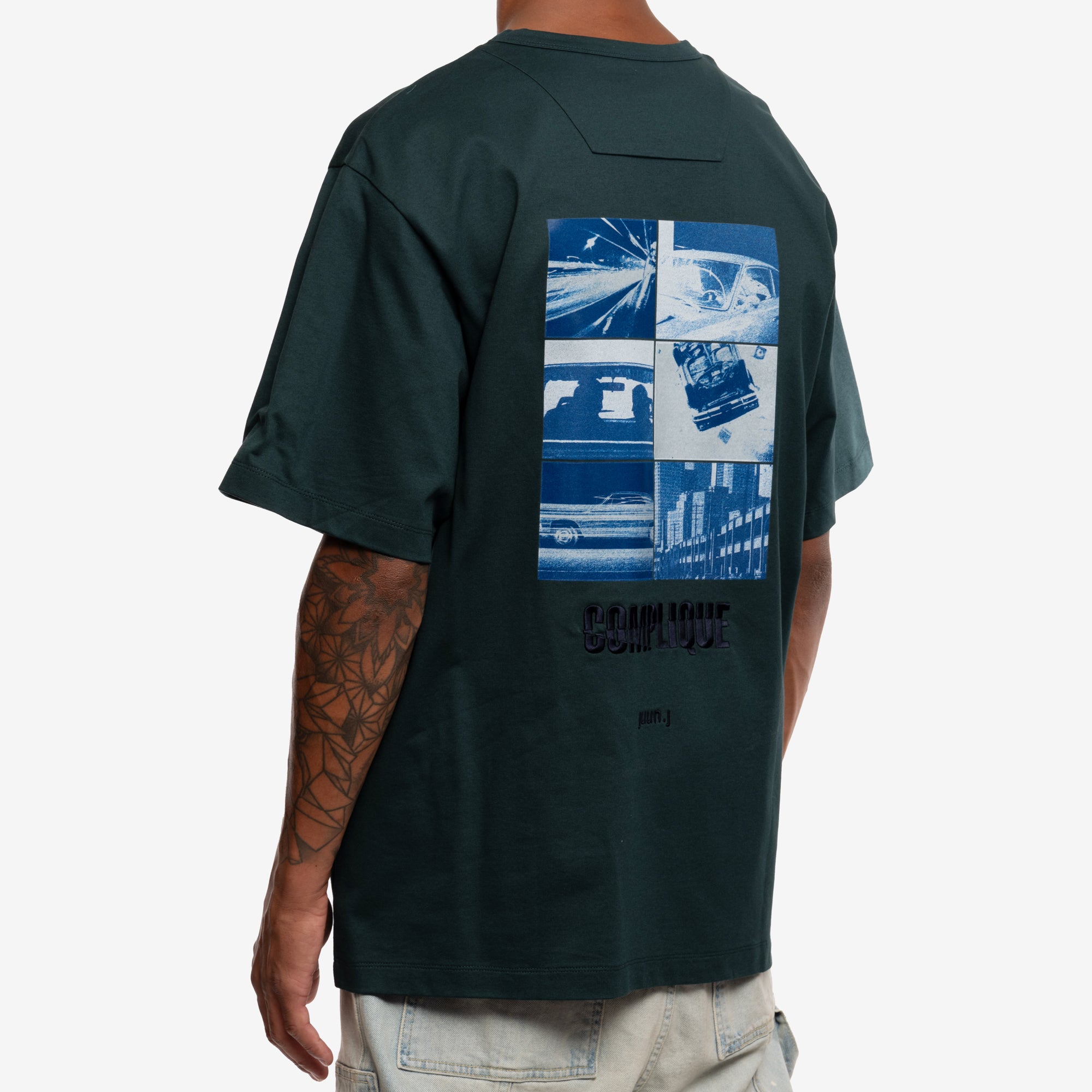 Juun.J Graphic T-Shirt Green - 4