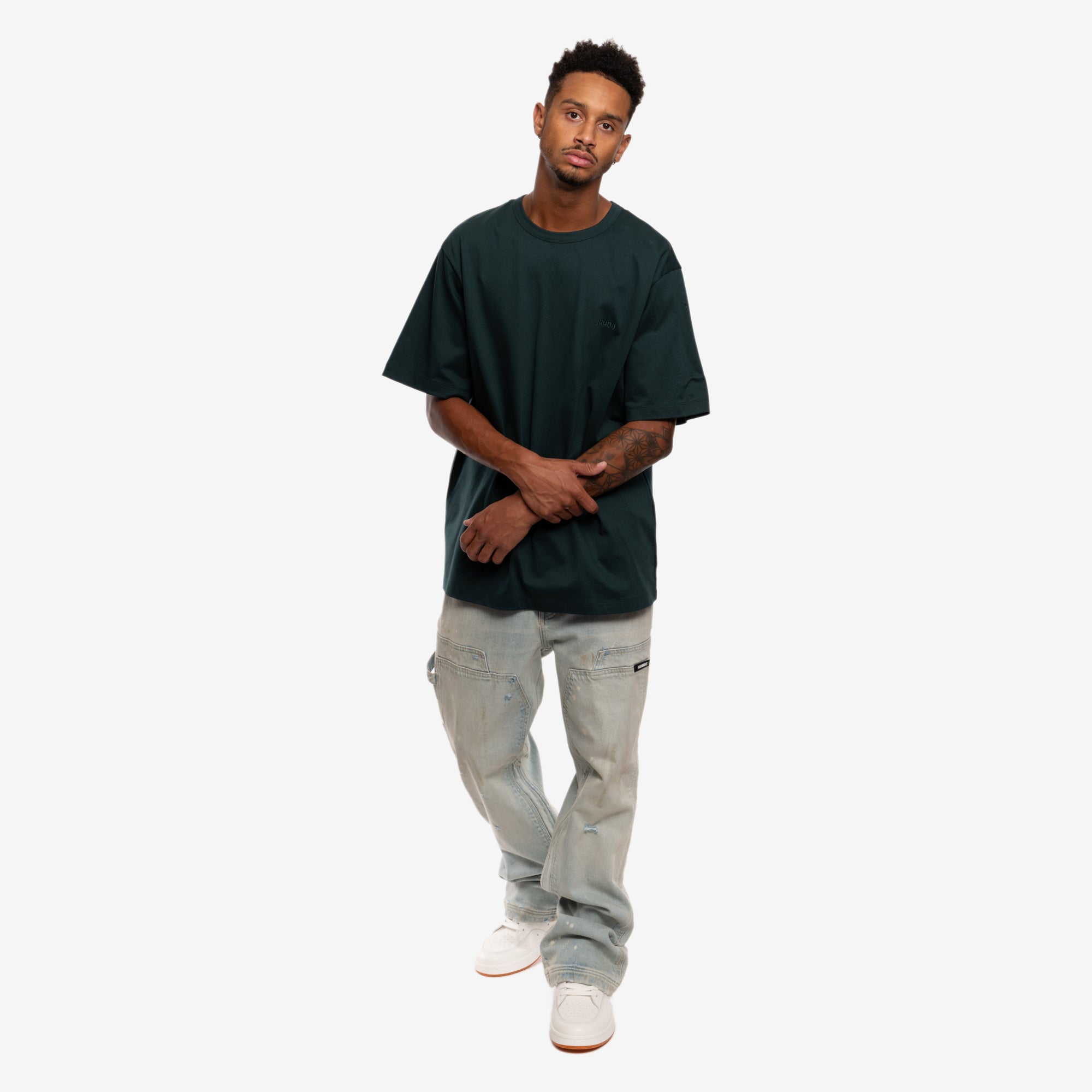 Juun.J Graphic T-Shirt Green - 2