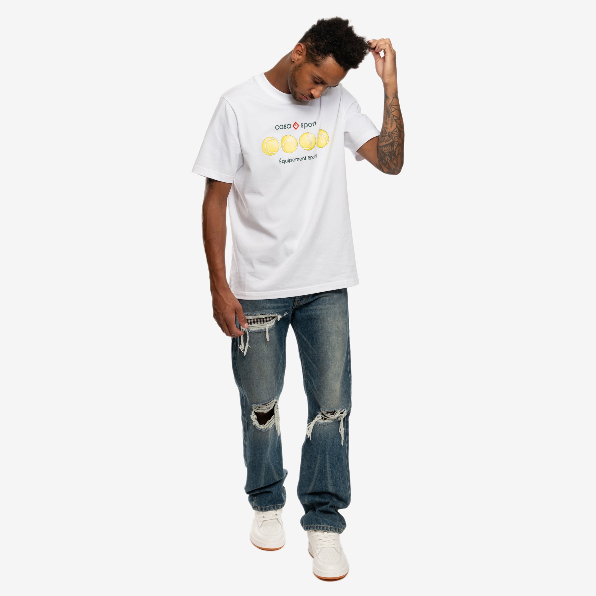 Casablanca Casa Sport Tennis Ball T-Shirt White - 2