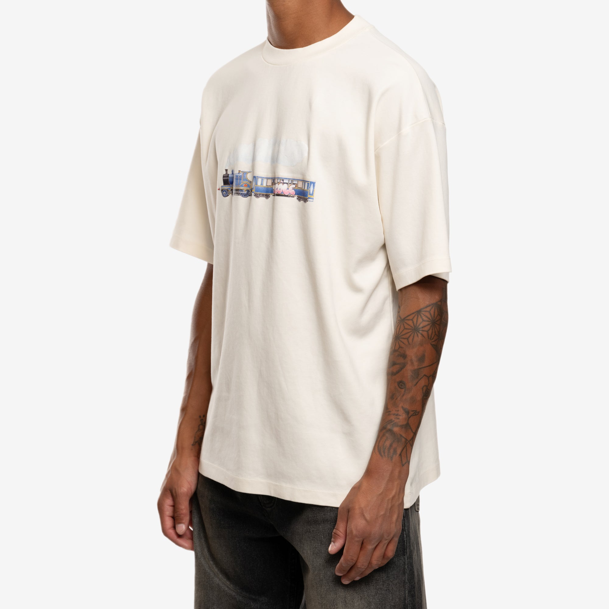 Drôle de Monsieur Le T-Shirt Locomotive Cream - 3