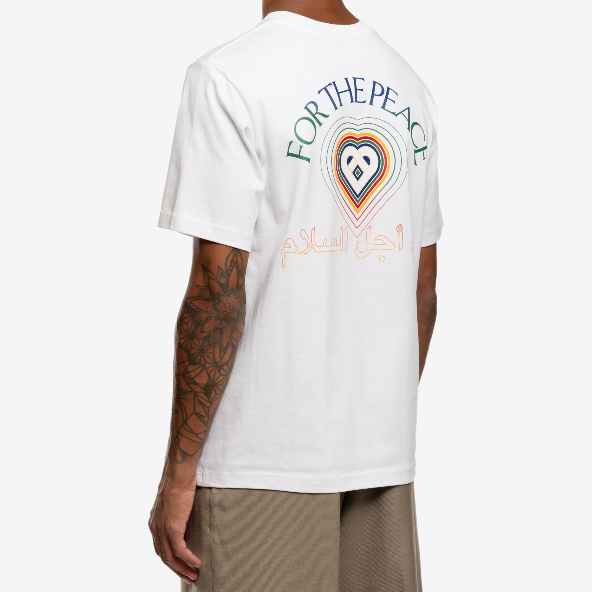 Casablanca For the Peace Gradient T-Shirt White - 4