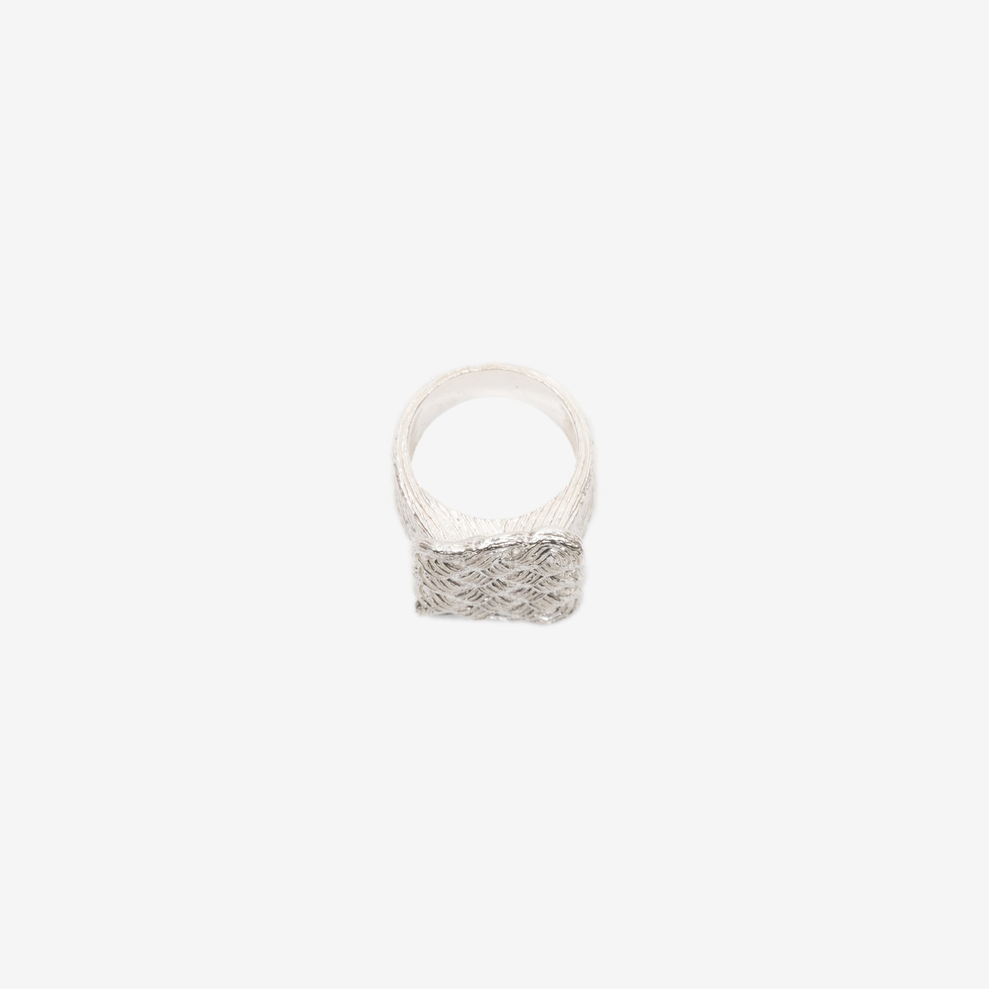 Bleue Burnham Woven Willow Ring Silver - 2