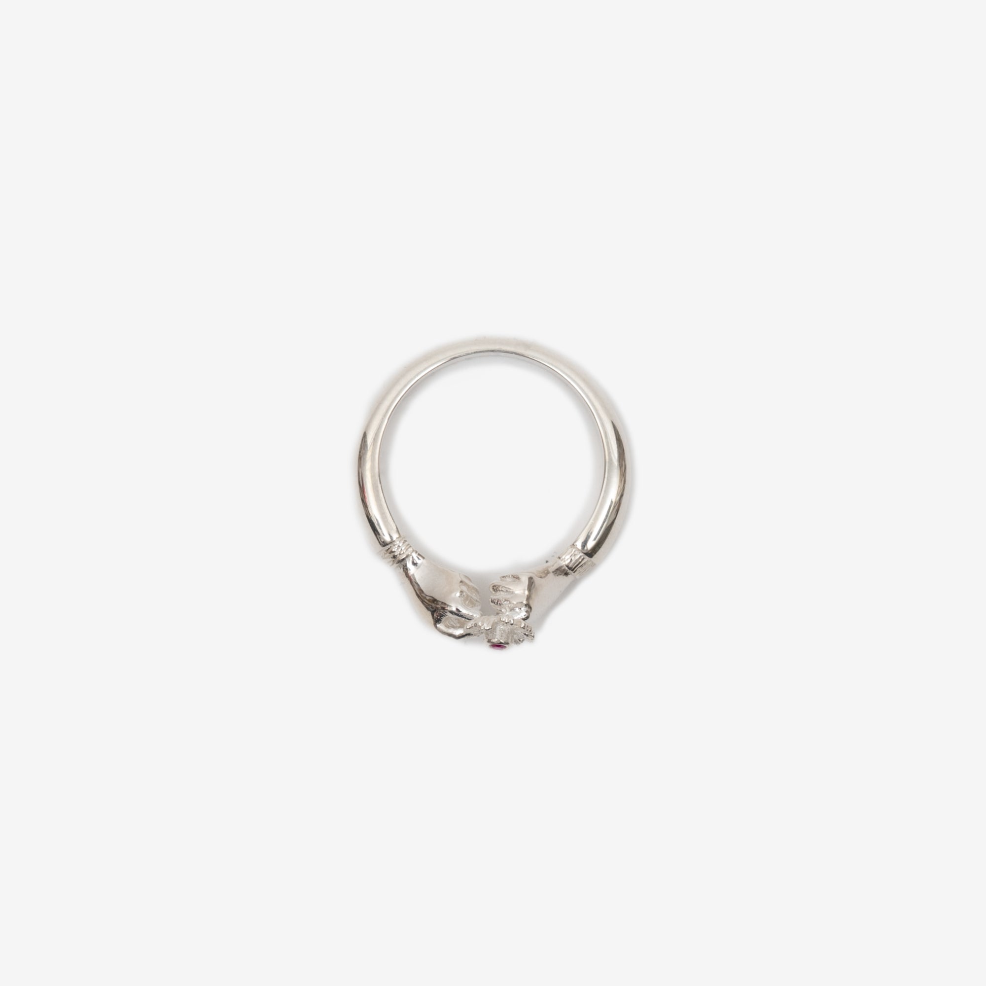 Bleue Burnham Flower with Love Ring Silver - 2