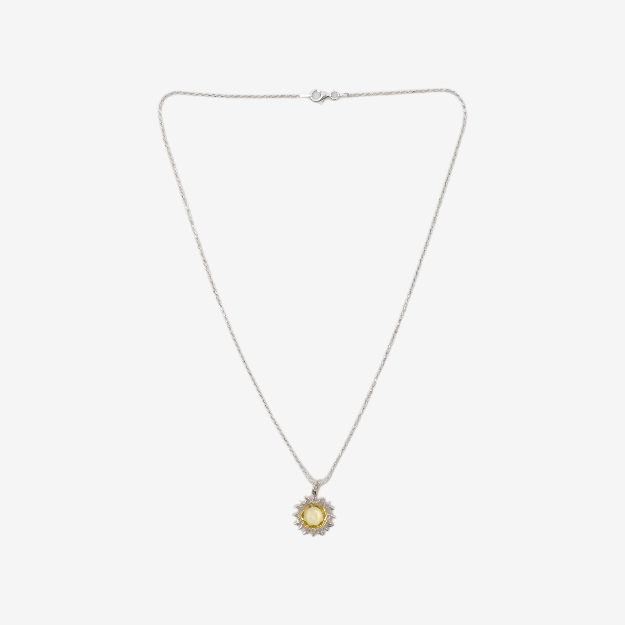 Bleue Burnham Sun Pendant Silver - 1