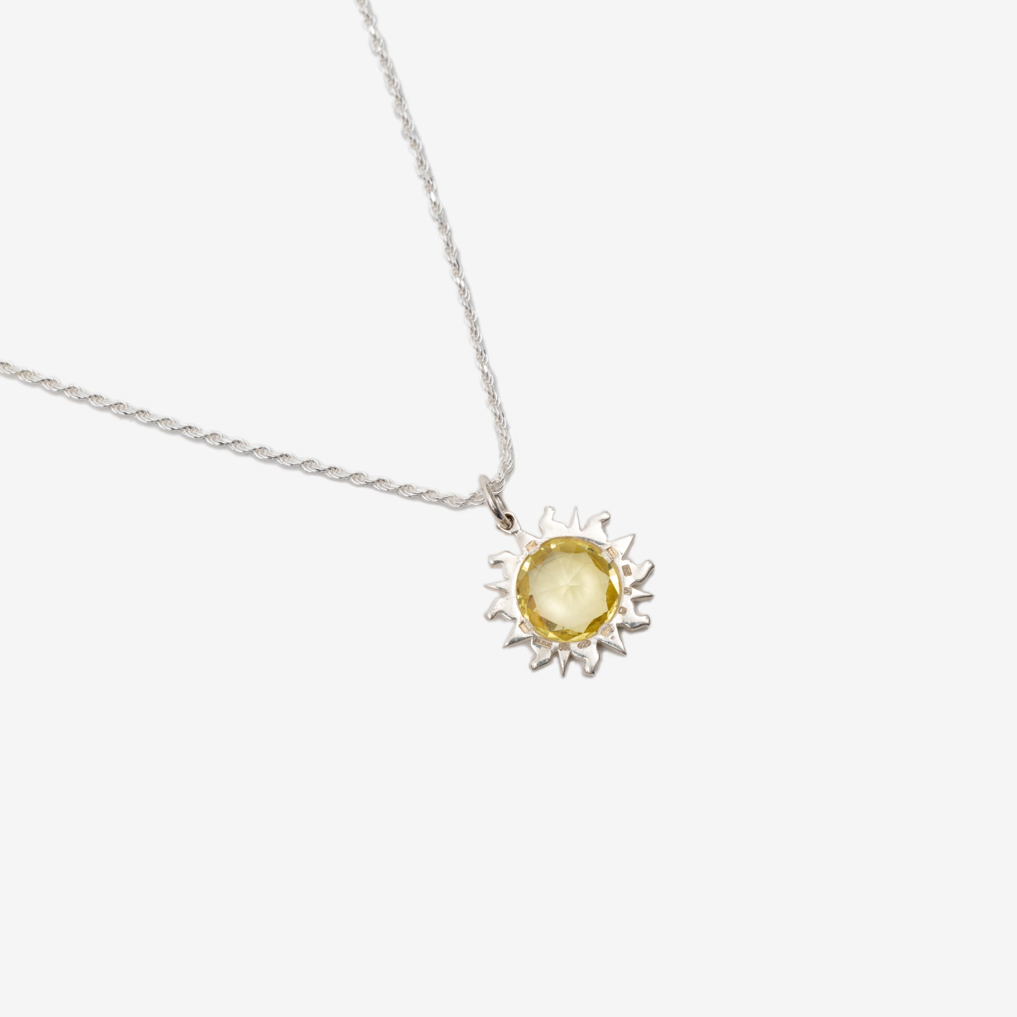 Bleue Burnham Sun Pendant Silver - 2