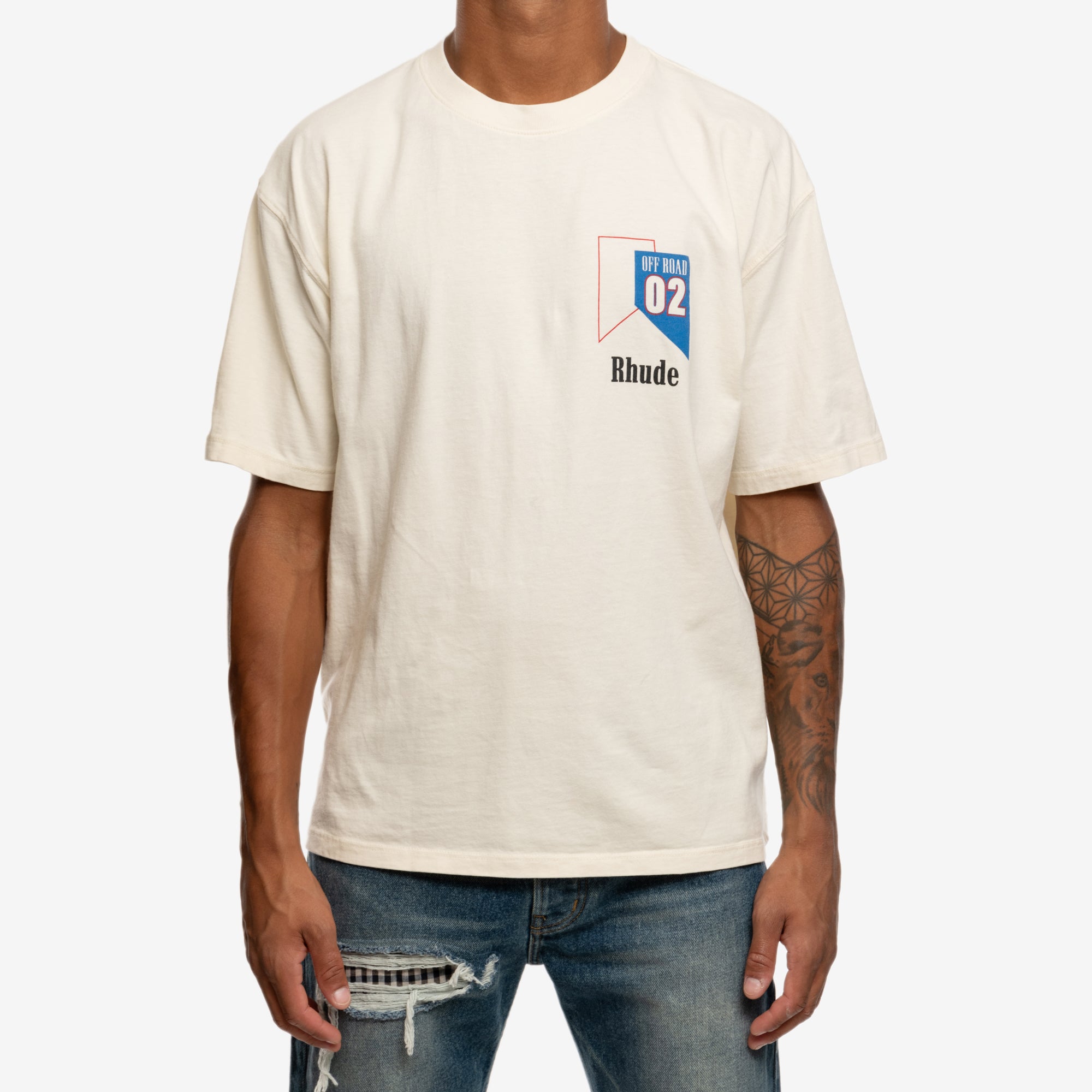 Rhude Rhude 02 T-Shirt Vintage White - 1