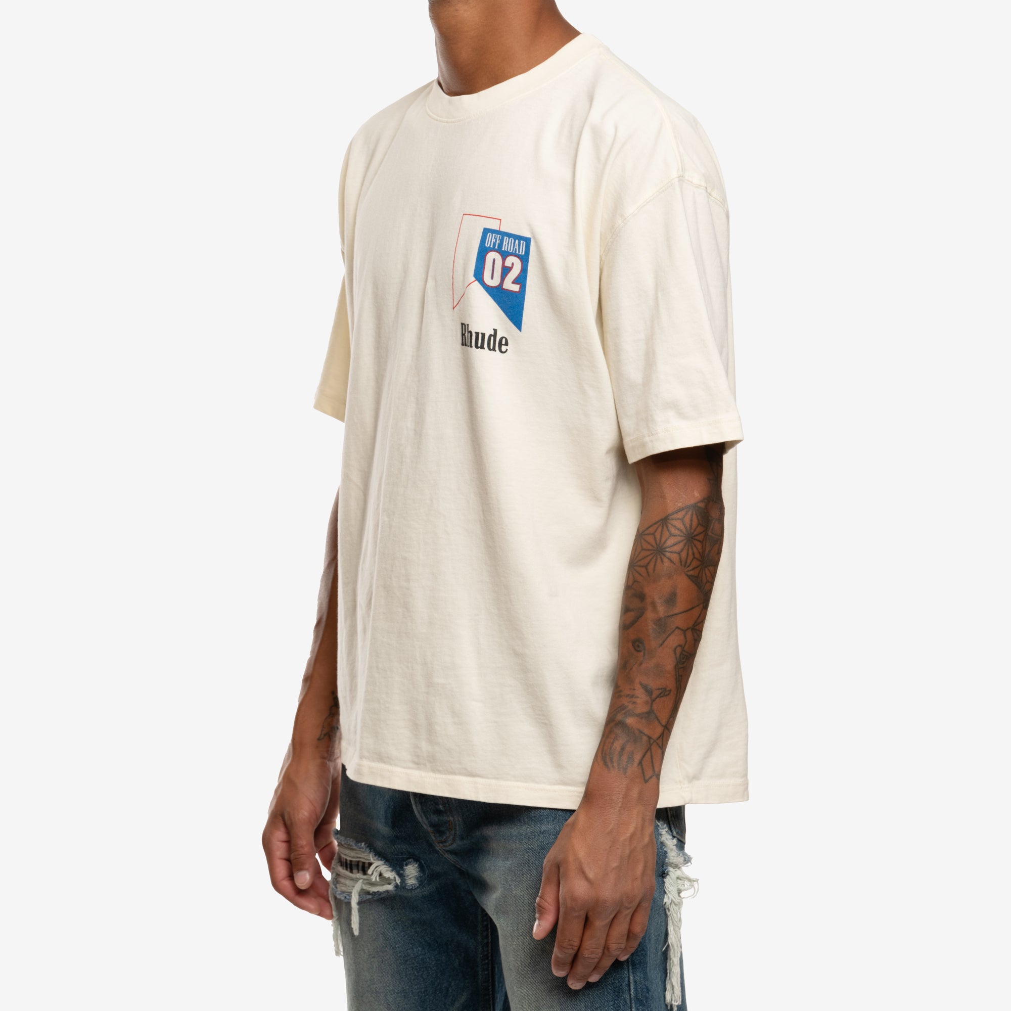 Rhude Rhude 02 T-Shirt Vintage White - 3
