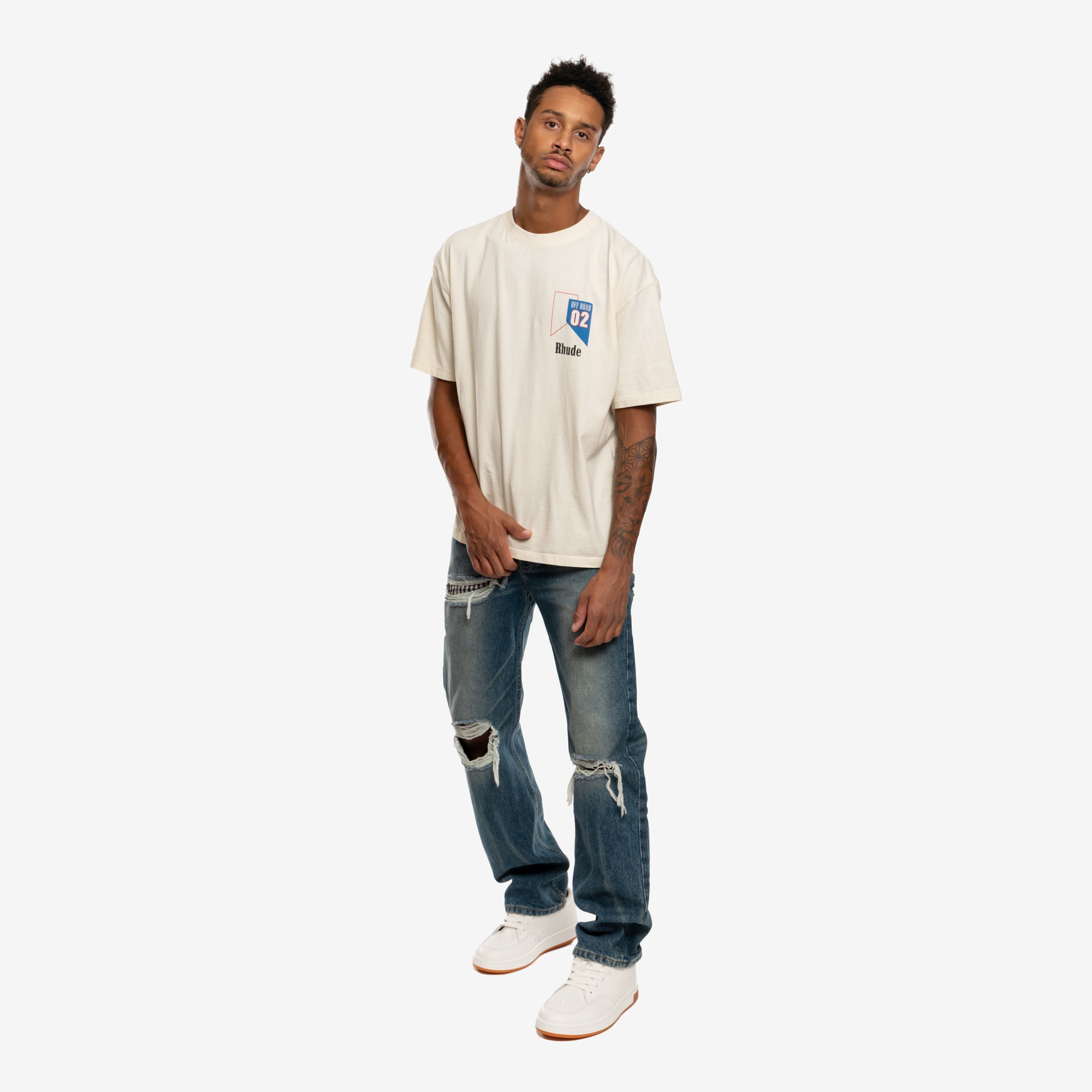 Rhude Rhude 02 T-Shirt Vintage White - 2