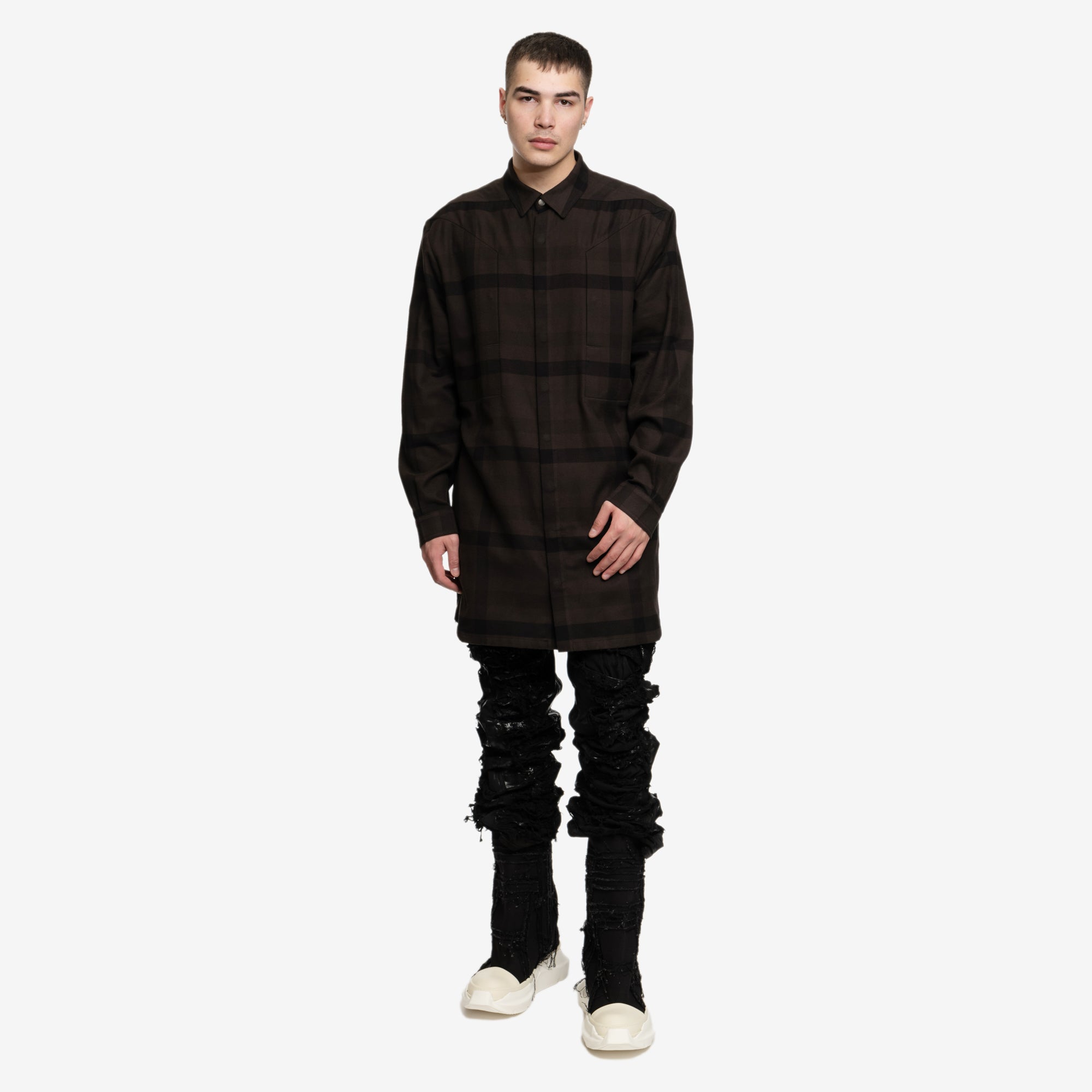 Rick Owens Jumbo Fogpocket Outershirt Dark Dust - 2