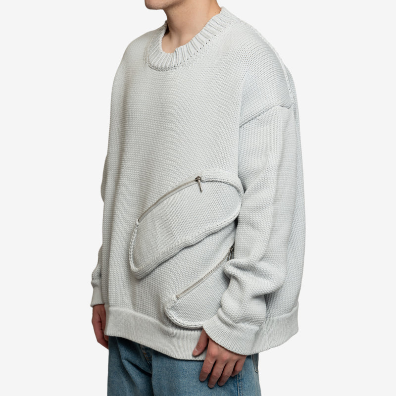 MULTIPOCKETS KNIT SWEATER