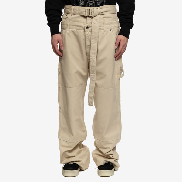 WAVE OFF CANVAS DOUBLE OVER PANTS